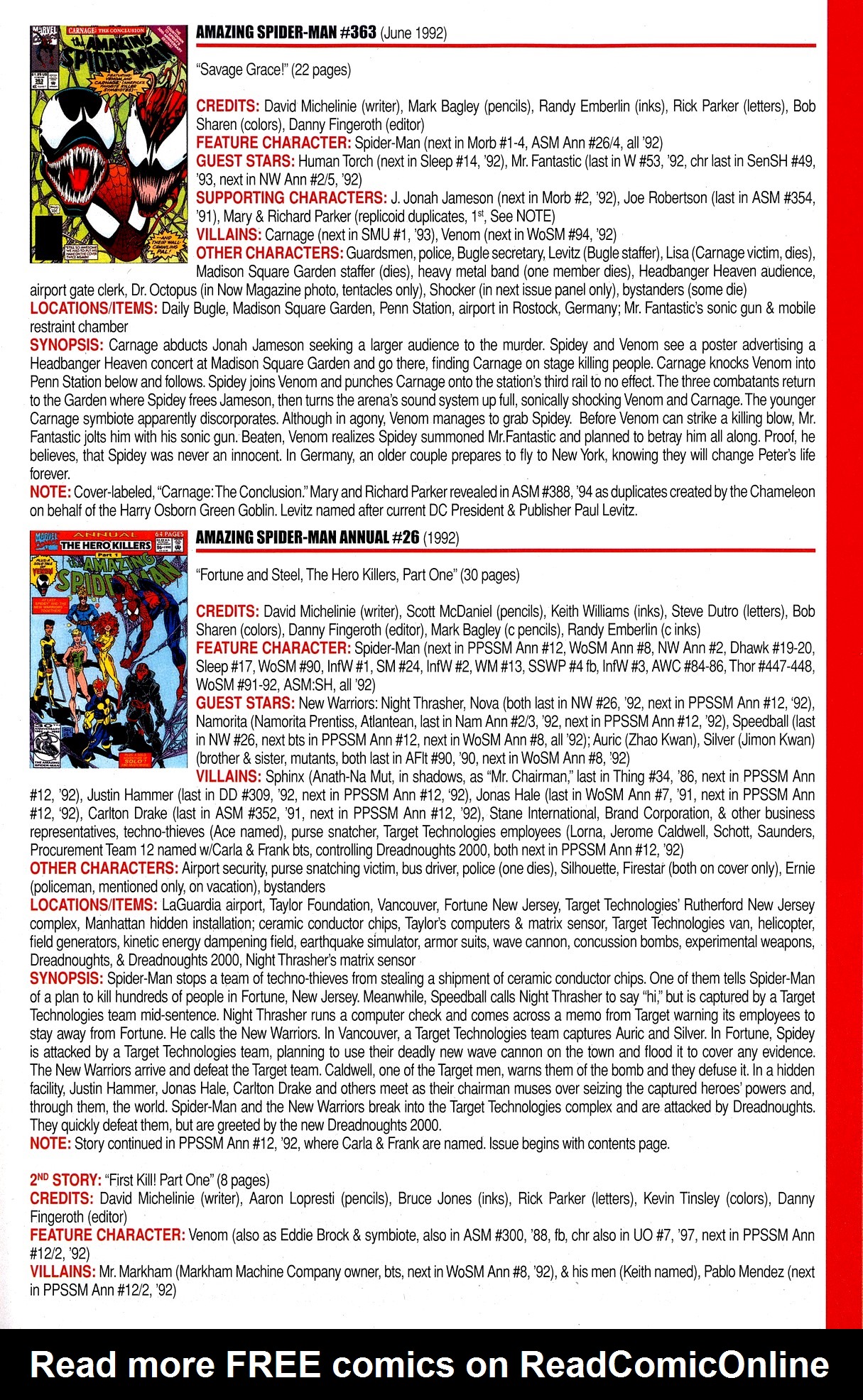 Read online Official Index to the Marvel Universe comic -  Issue #8 - 21
