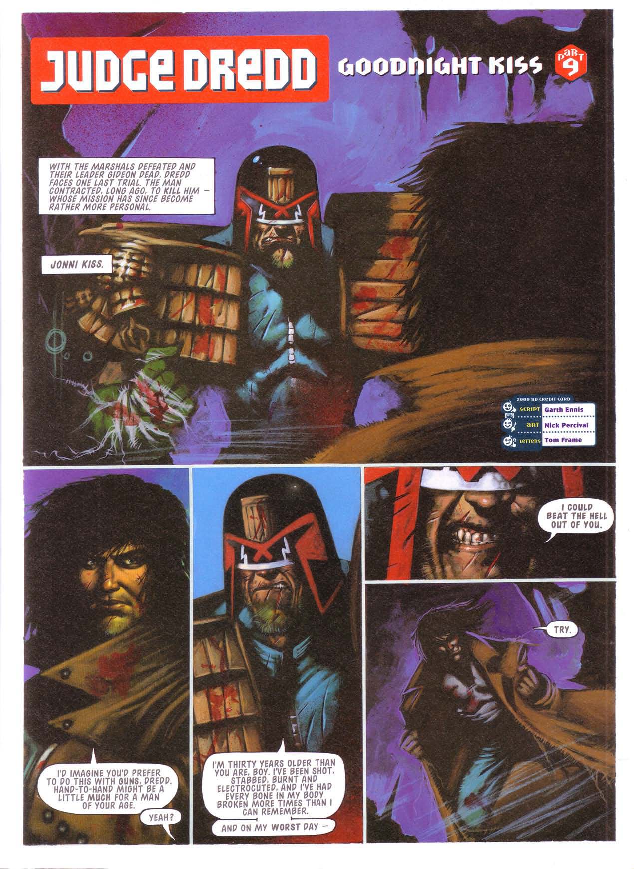 Read online Judge Dredd: Goodnight Kiss comic -  Issue # TPB - 87