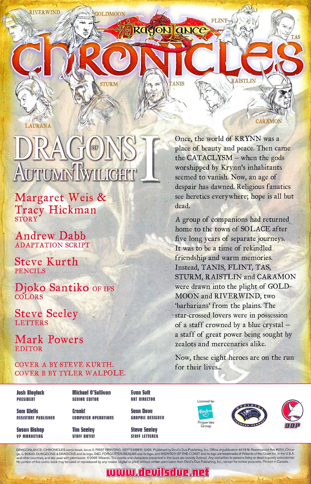 Dragonlance Chronicles (2005) issue 2 - Page 2