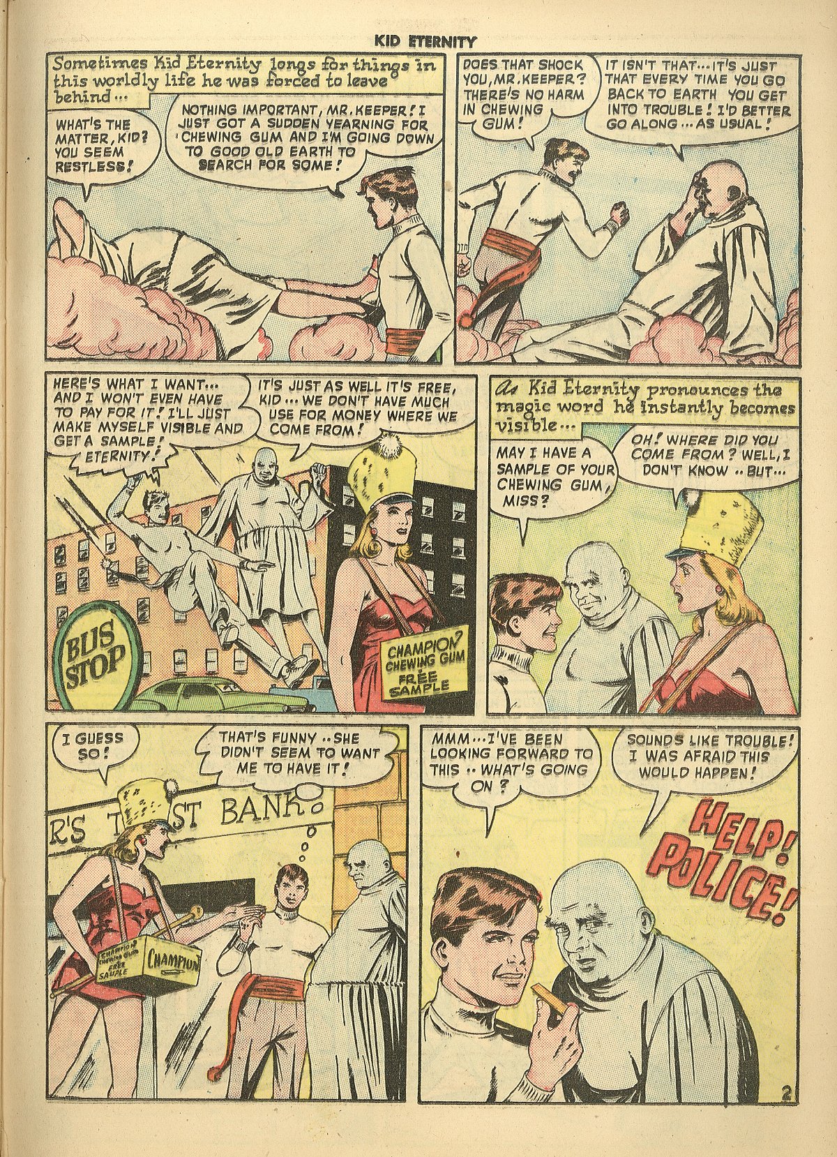 Read online Kid Eternity (1946) comic -  Issue #12 - 37
