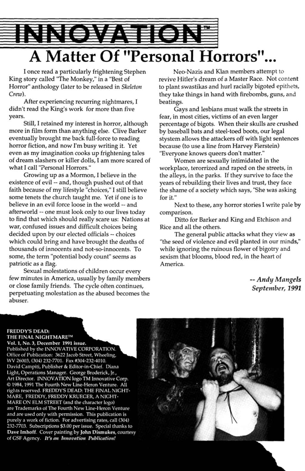 Read online Freddy's Dead: The Final Nightmare comic -  Issue #3 - 2