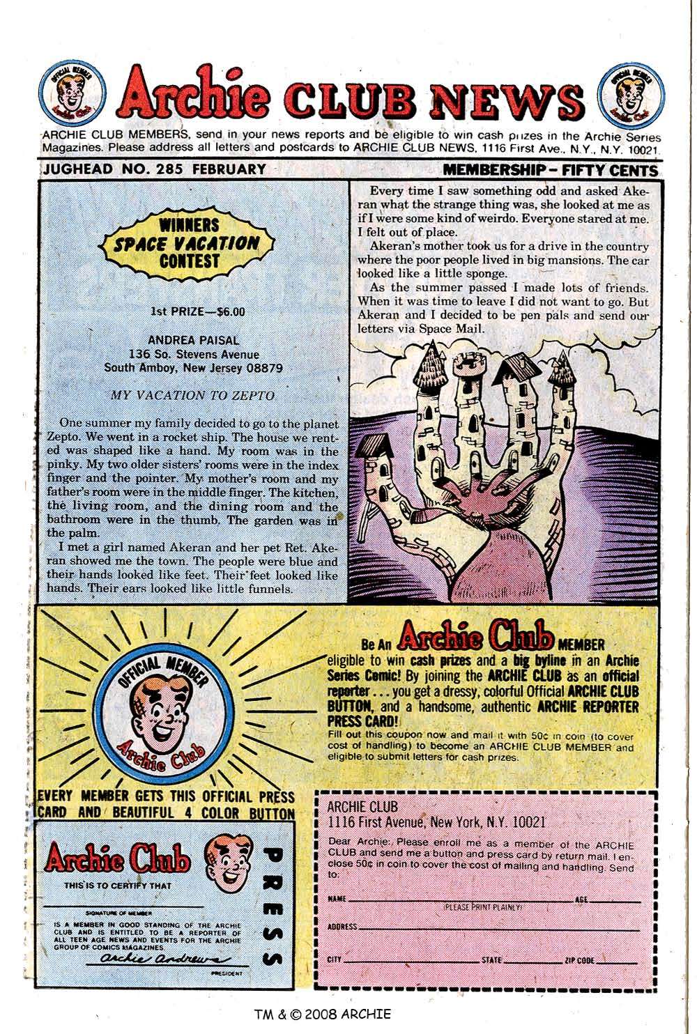 Read online Jughead (1965) comic -  Issue #285 - 26
