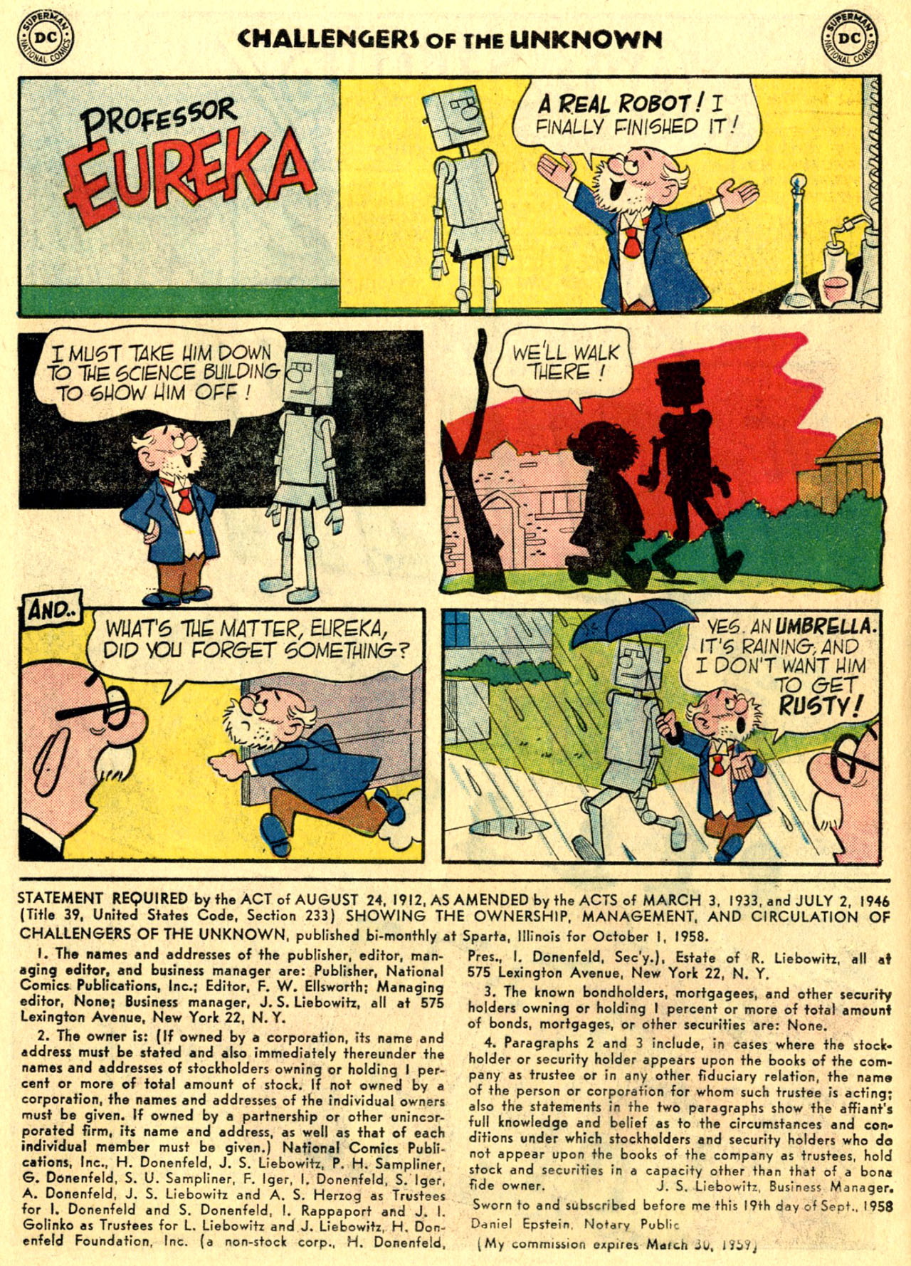 Challengers of the Unknown (1958) Issue #6 #6 - English 12