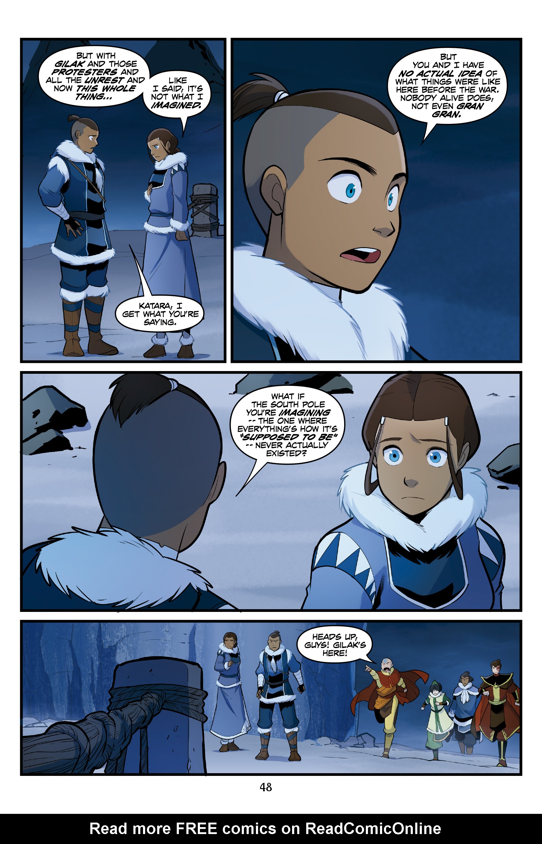 Read online Nickelodeon Avatar: The Last Airbender - North and South comic -  Issue #3 - 48