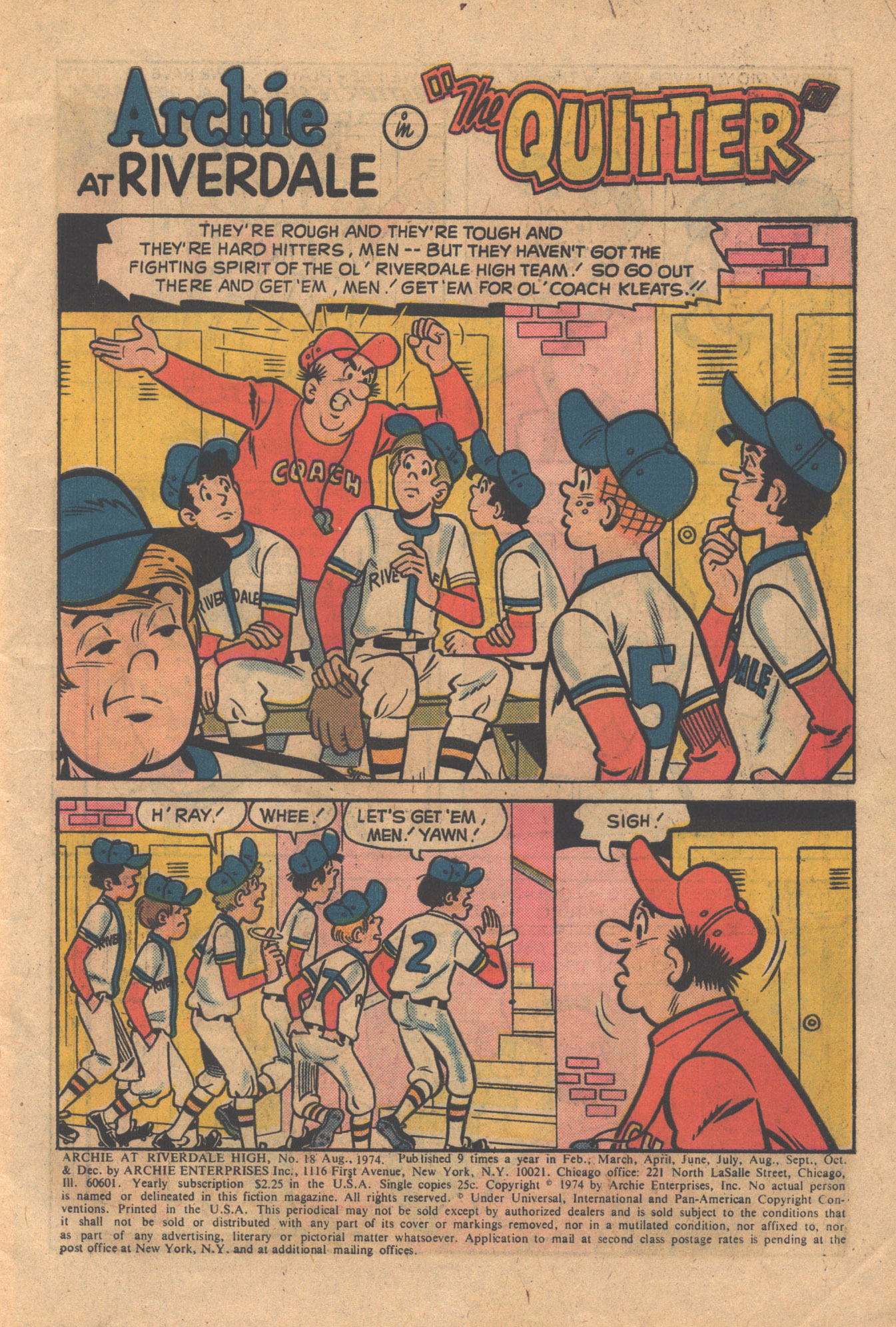 Read online Archie at Riverdale High (1972) comic -  Issue #18 - 3