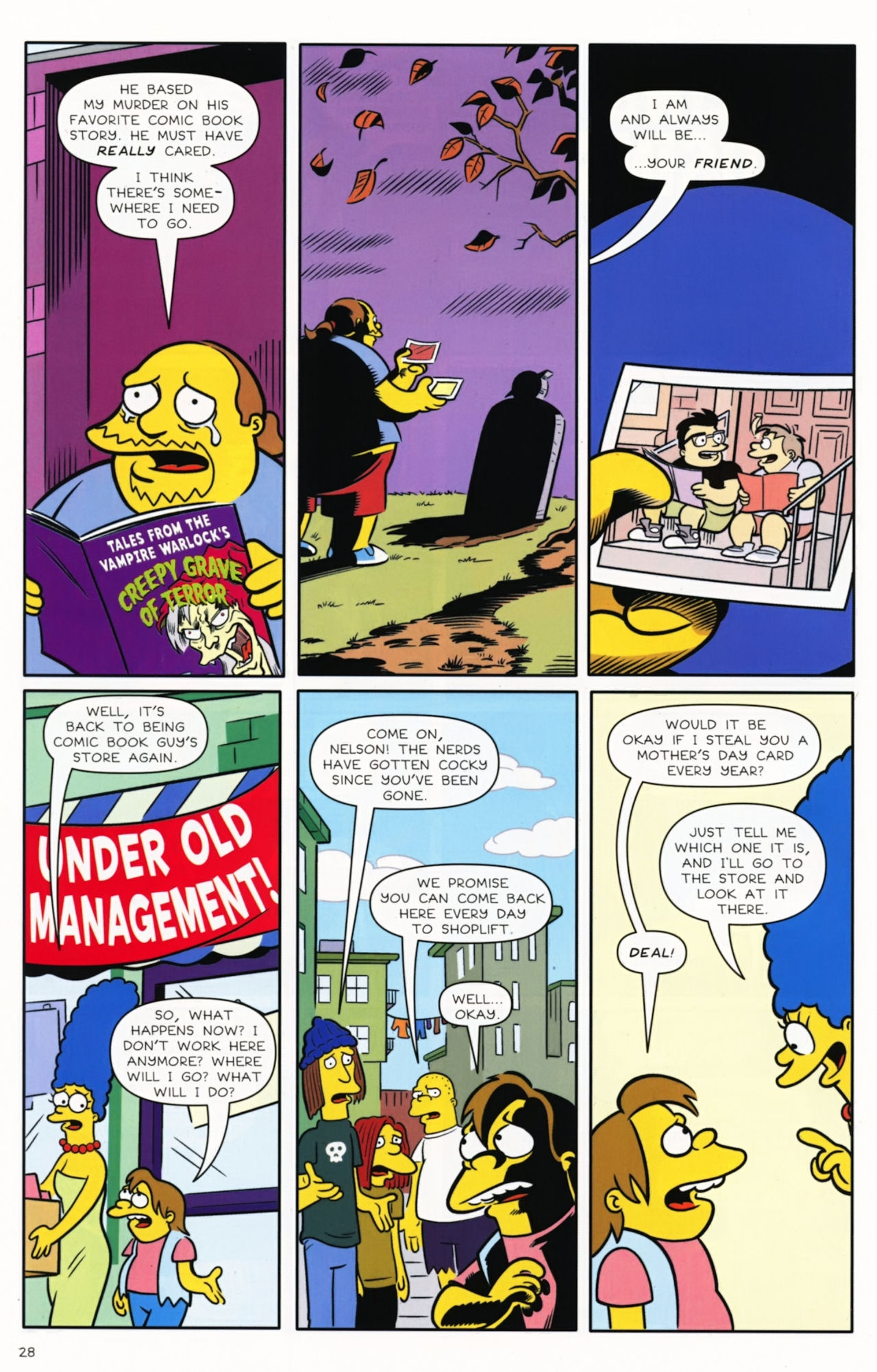 Read online Bongo Comics presents Comic Book Guy: The Comic Book comic -  Issue #5 - 30