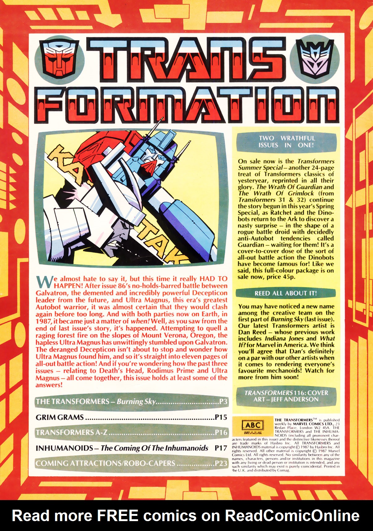 Read online The Transformers (UK) comic -  Issue #116 - 2