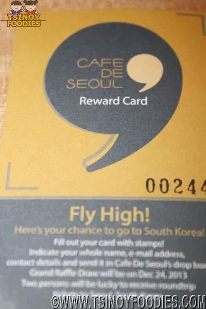 cafe de seoul reward card