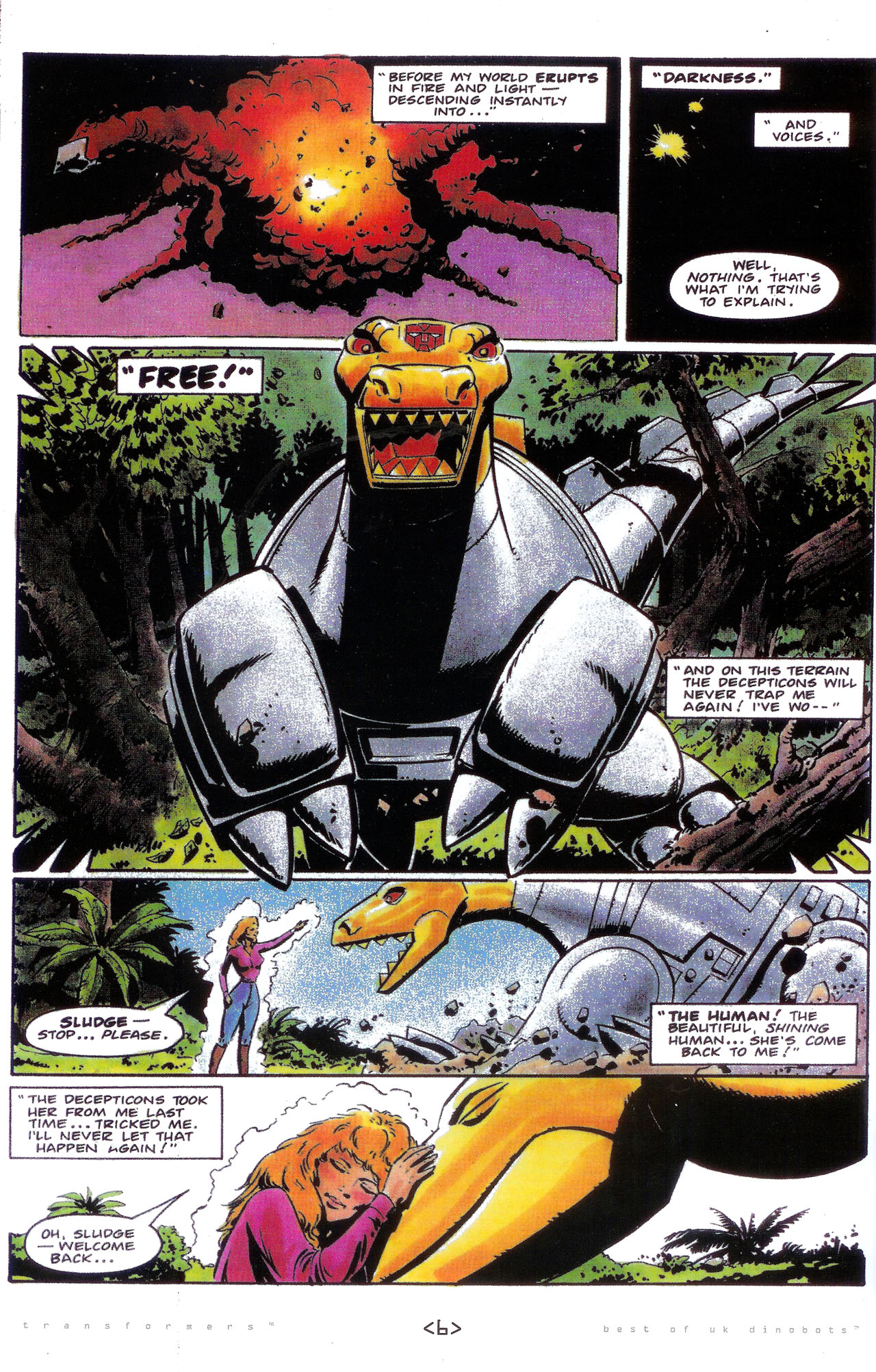 Read online The Transformers: Best of UK: Dinobots comic -  Issue #4 - 9