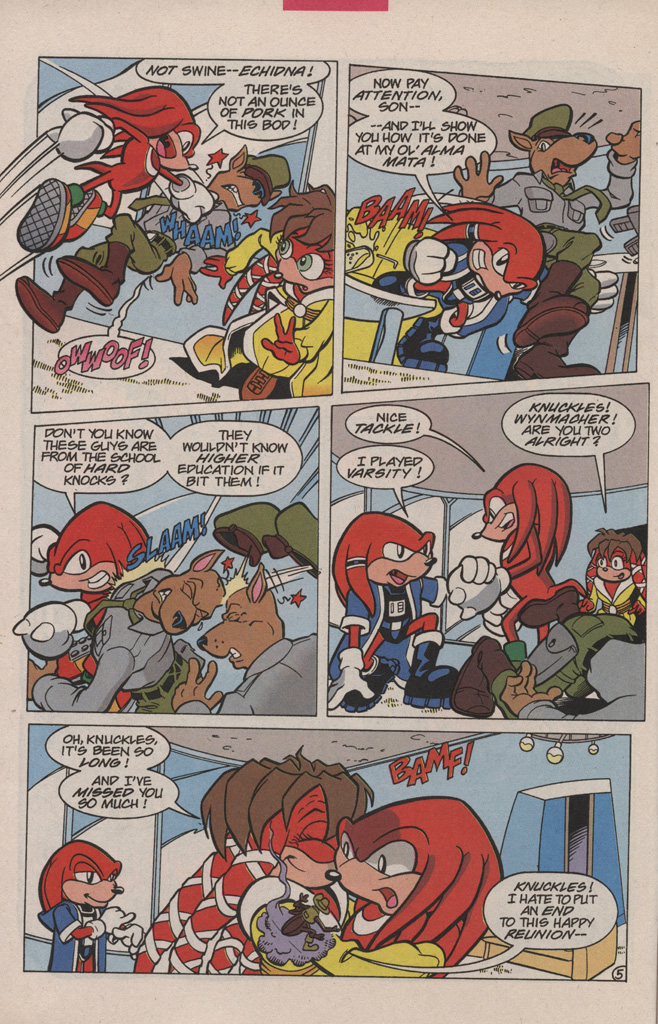 Read online Knuckles the Echidna comic -  Issue #6 - 10