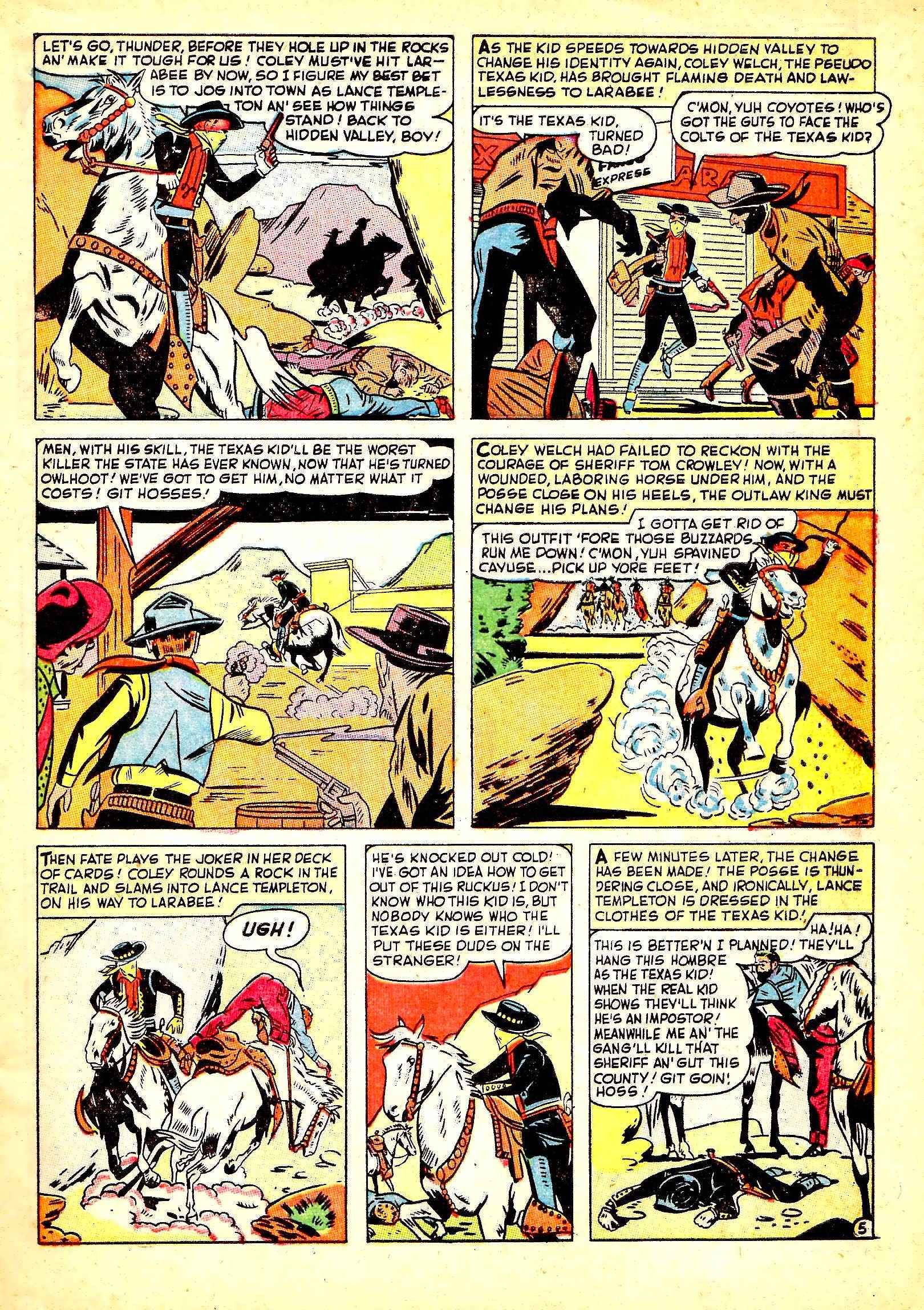 Read online Texas Kid comic -  Issue #5 - 7