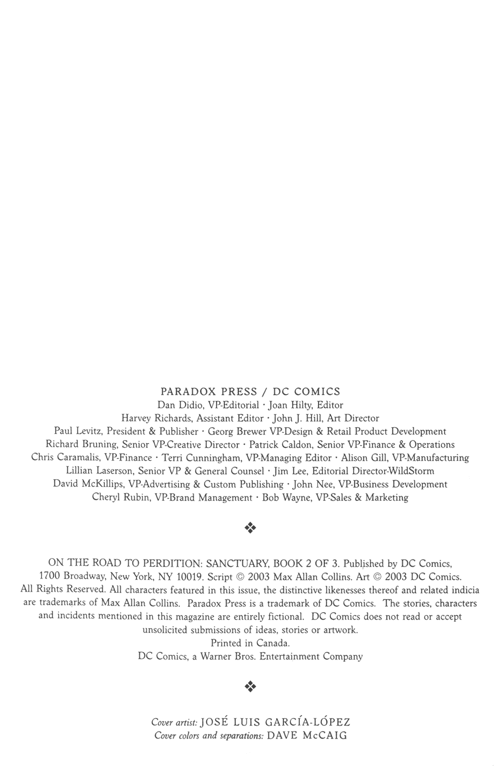 Read online On The Road To Perdition comic -  Issue #2 - 3