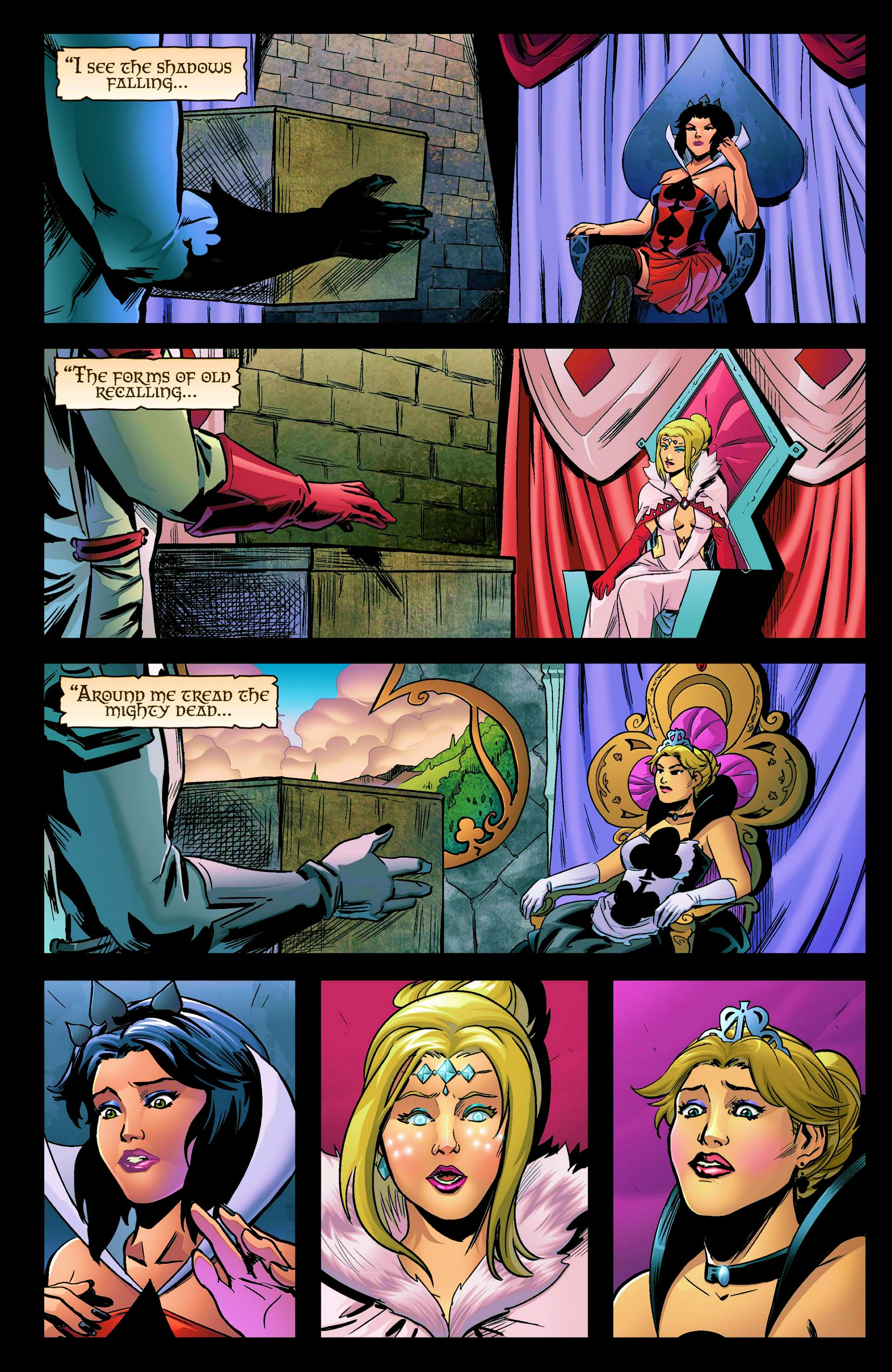 Read online Grimm Fairy Tales presents Wonderland: Clash of Queens comic -  Issue #4 - 4