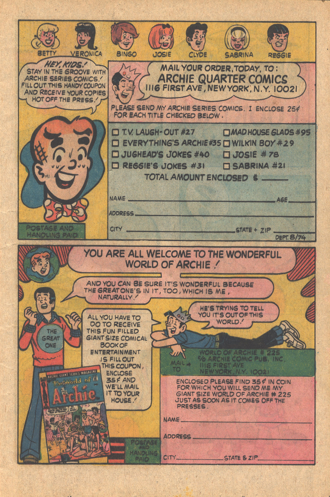 Read online Archie Giant Series Magazine comic -  Issue #222 - 17