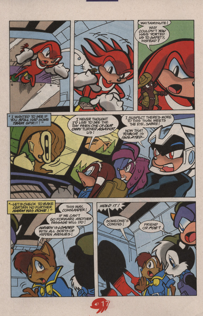 Read online Knuckles the Echidna comic -  Issue #21 - 24