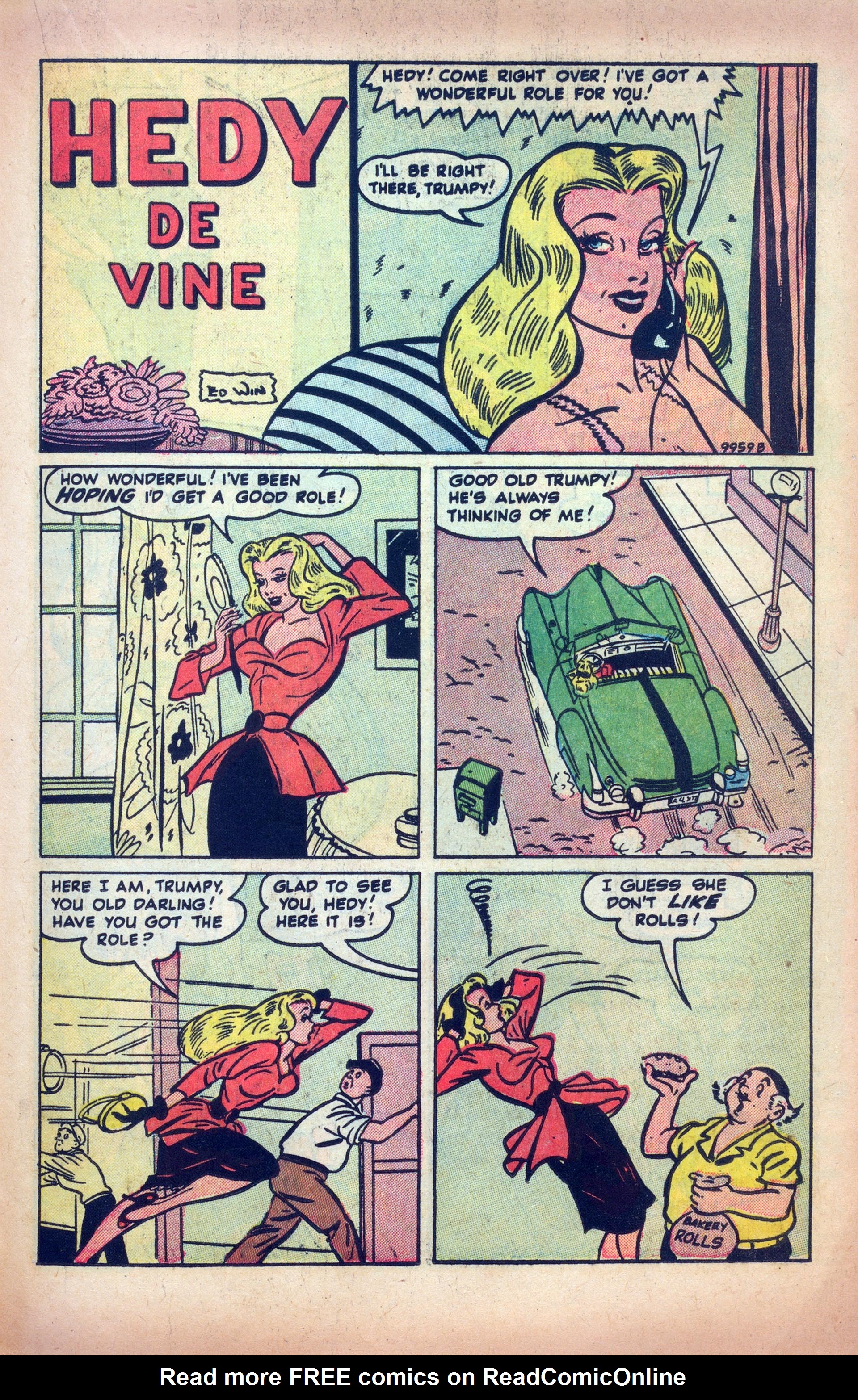 Read online Hedy Of Hollywood Comics comic -  Issue #49 - 19