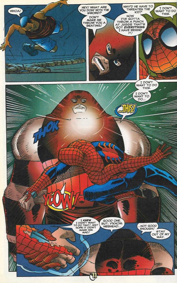 Read online Spider-Man (1990) comic -  Issue #84 - Nothing Stops The Juggernaut - 11