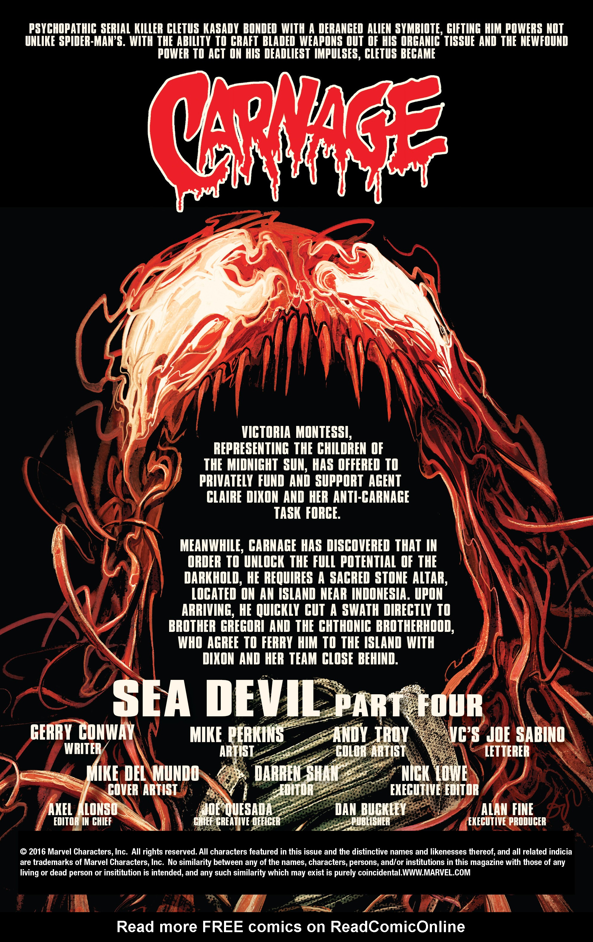 Read online Carnage (2016) comic -  Issue #9 - 2