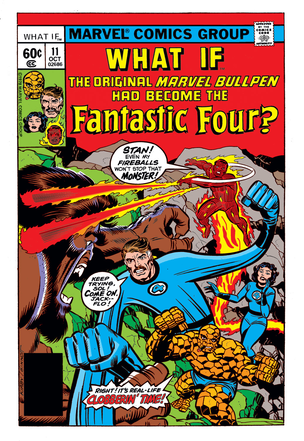 What If? (1977) issue 11 - The original marvel bullpen had become the Fantastic Four - Page 1