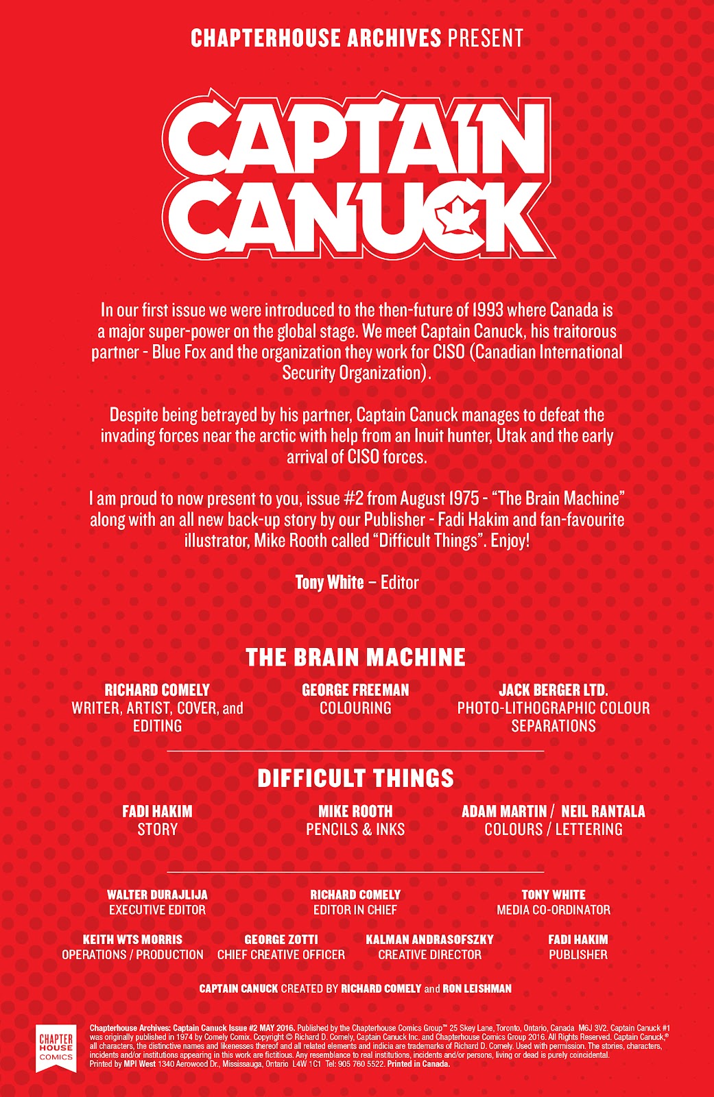 Chapterhouse Archives: Captain Canuck issue 2 - Page 2