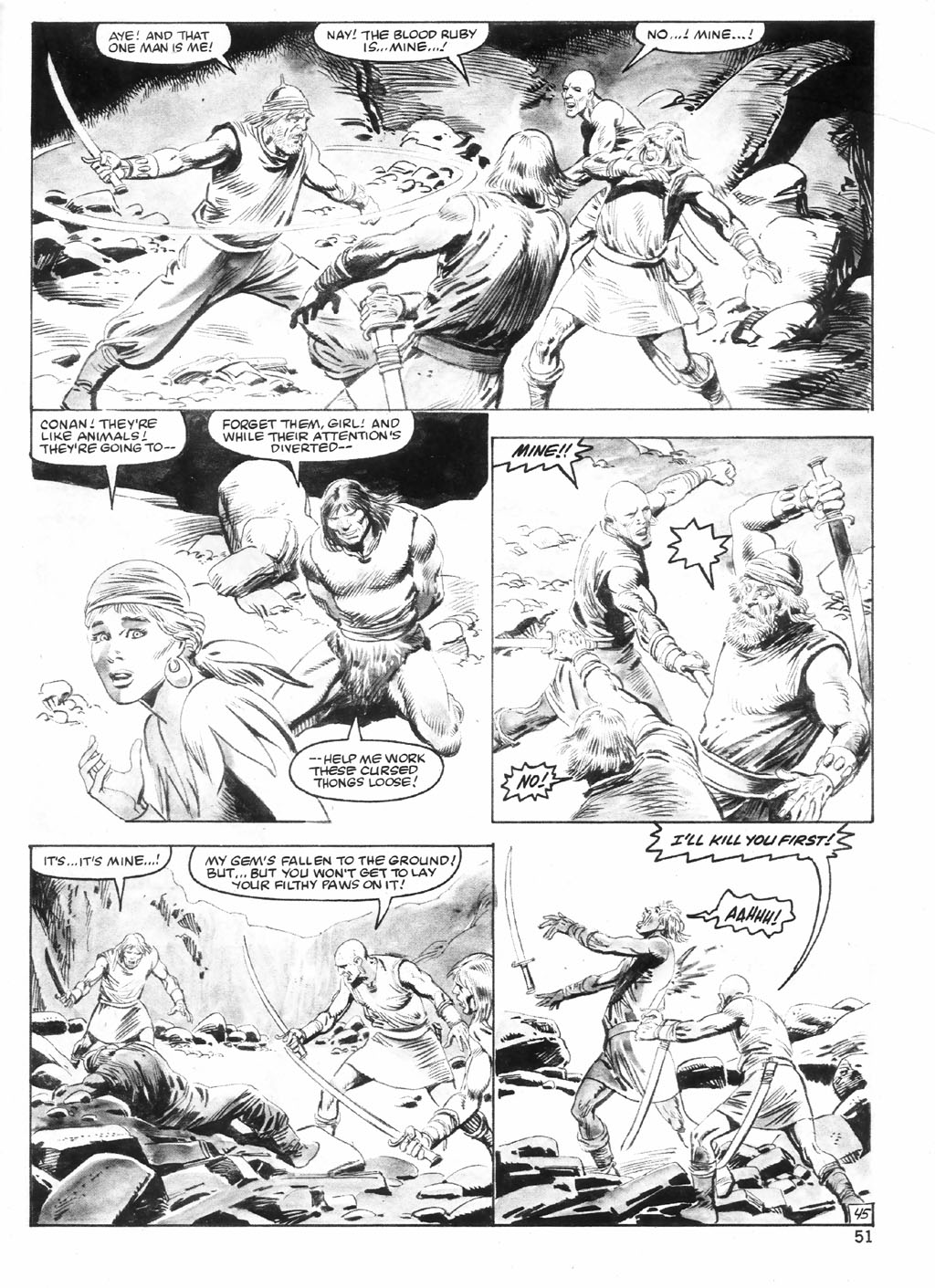 Read online The Savage Sword Of Conan comic -  Issue #98 - 51