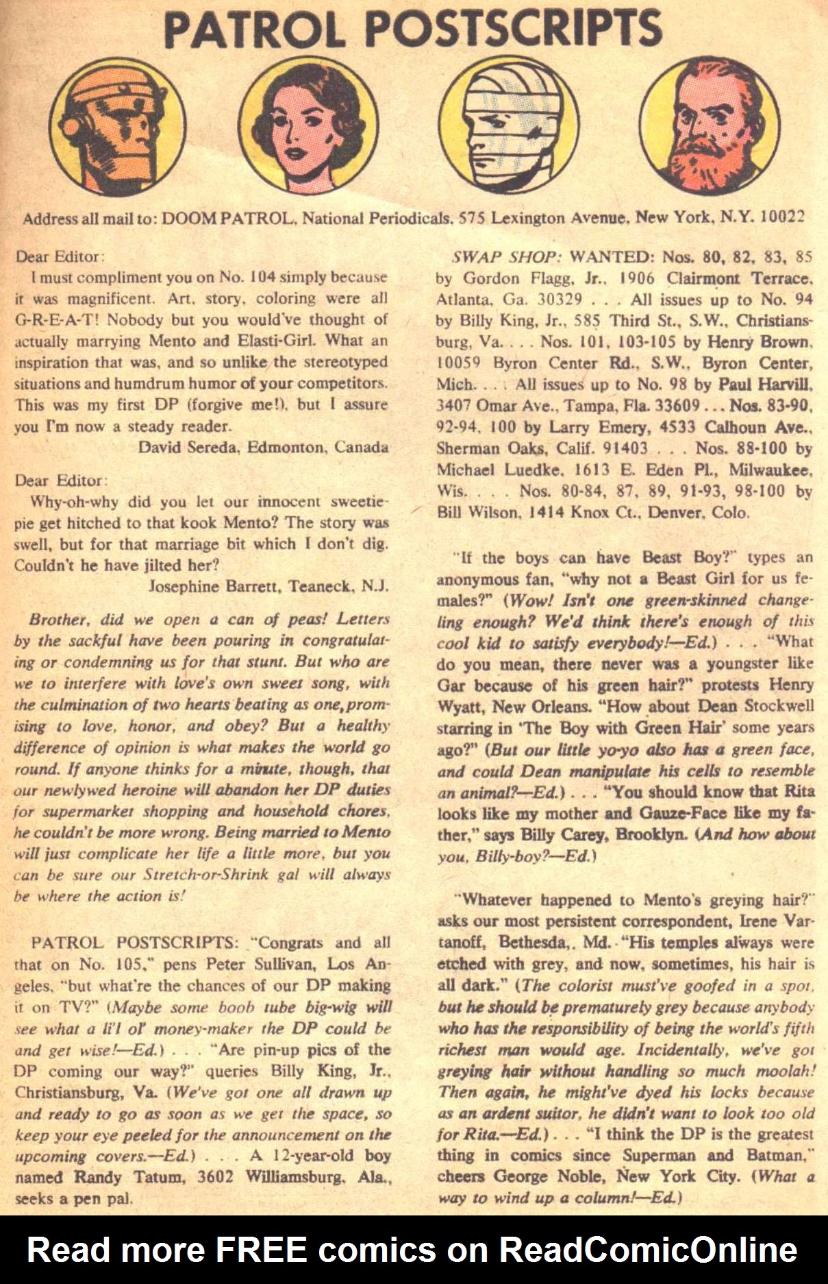 Read online Doom Patrol (1964) comic -  Issue #107 - 28