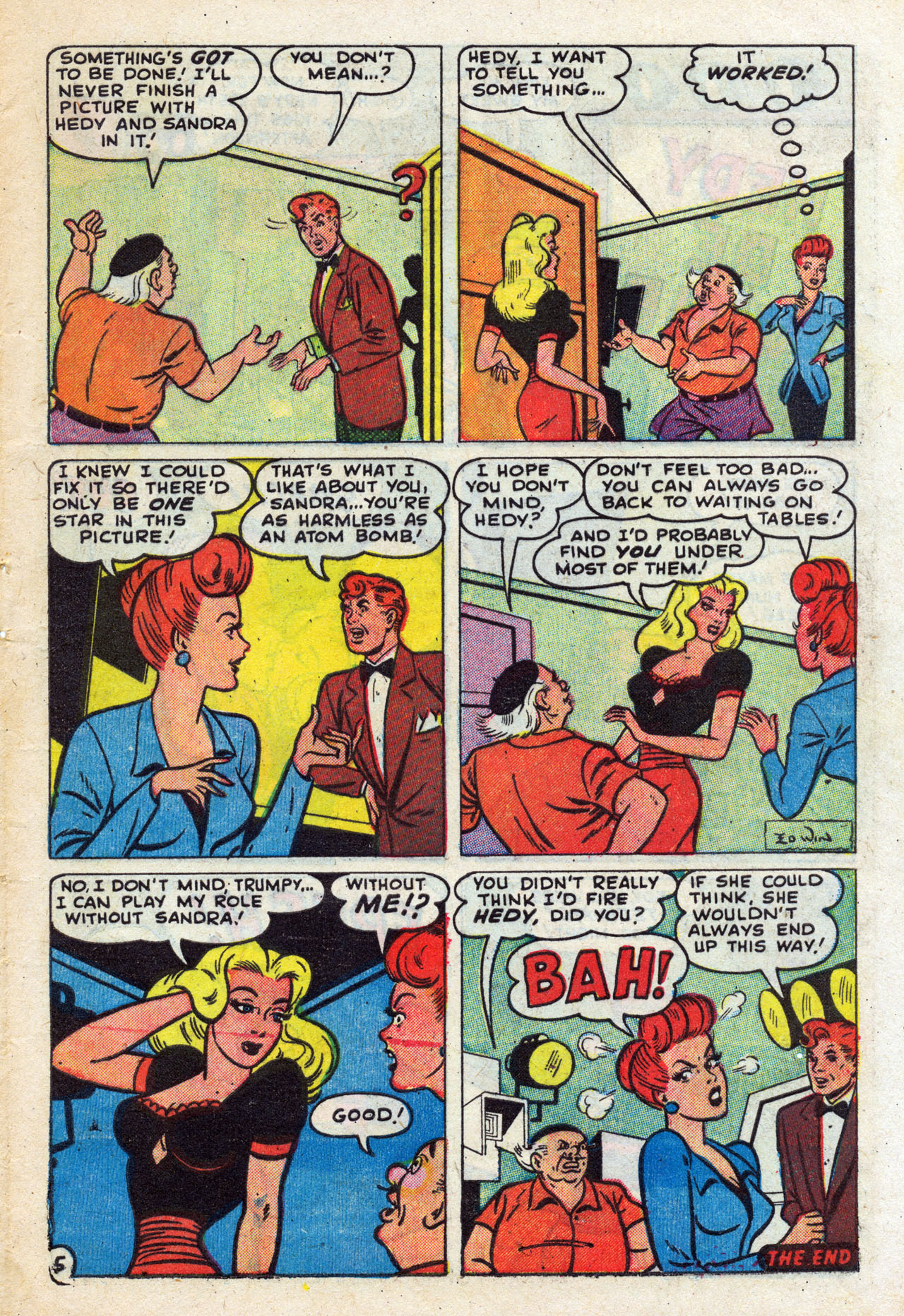 Read online Hedy Of Hollywood Comics comic -  Issue #46 - 5