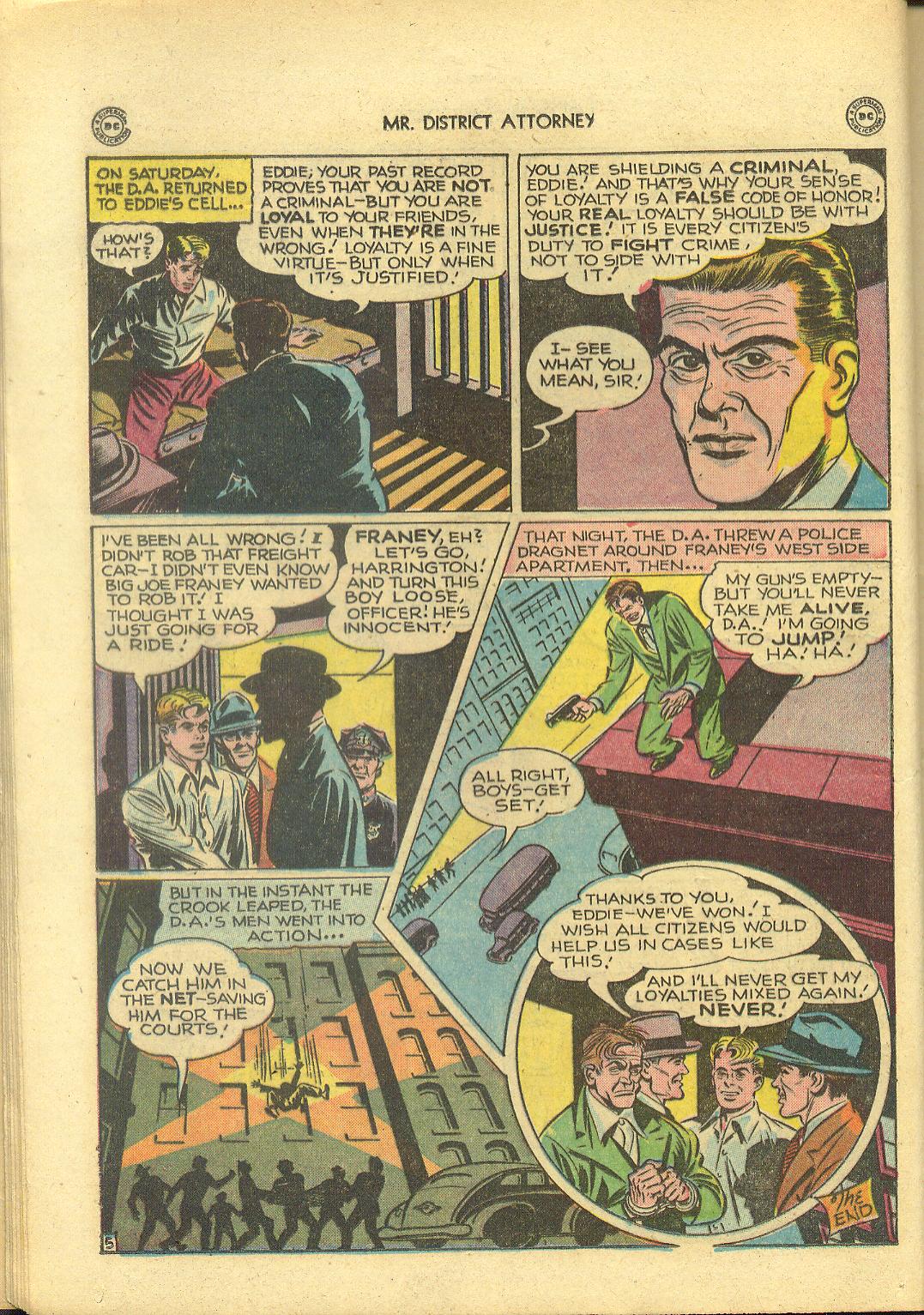 Read online Mr. District Attorney comic -  Issue #4 - 16