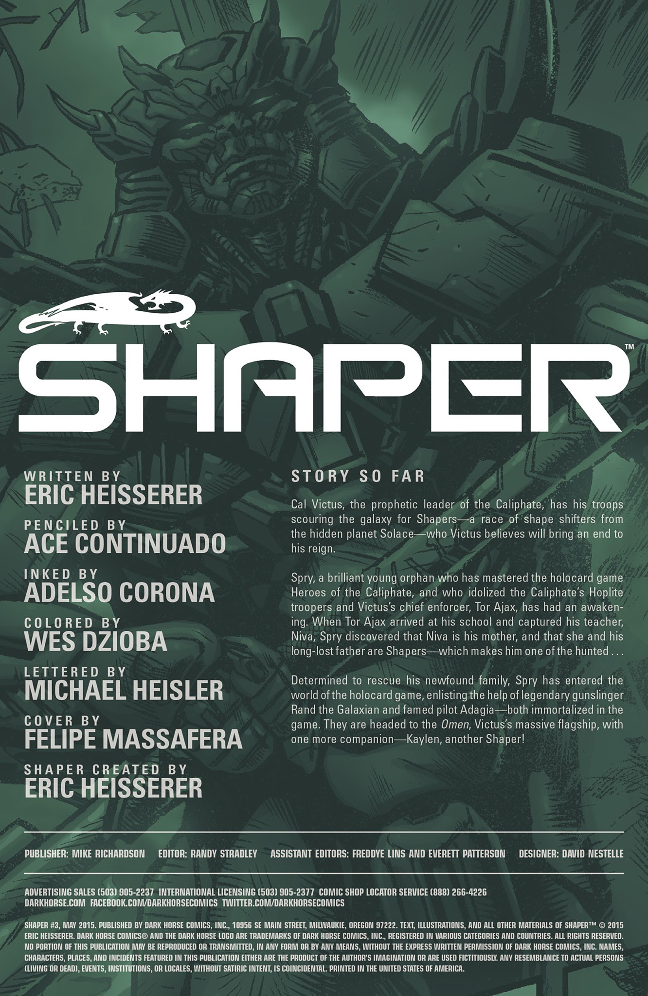 Read online Shaper comic -  Issue #3 - 2
