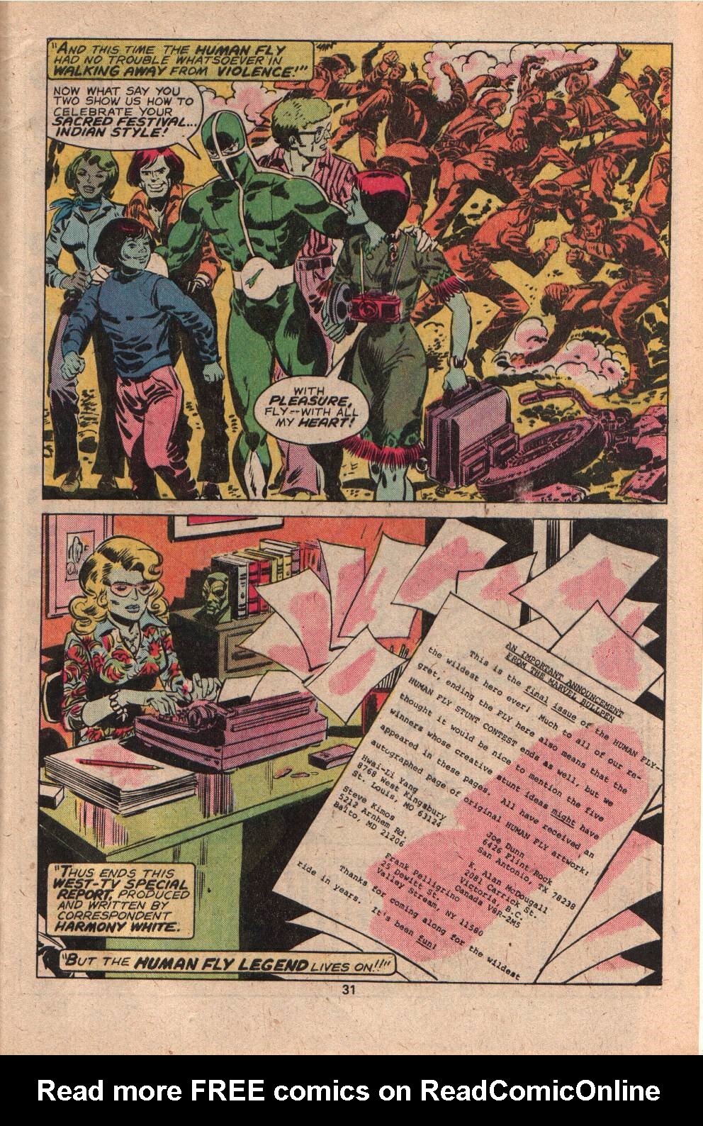 Read online The Human Fly comic -  Issue #19 - 18