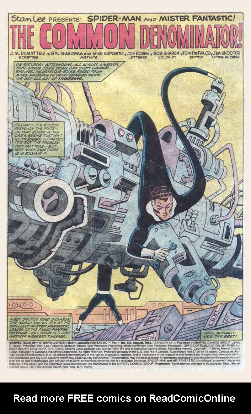Read online Marvel Team-Up (1972) comic -  Issue #132 - 2