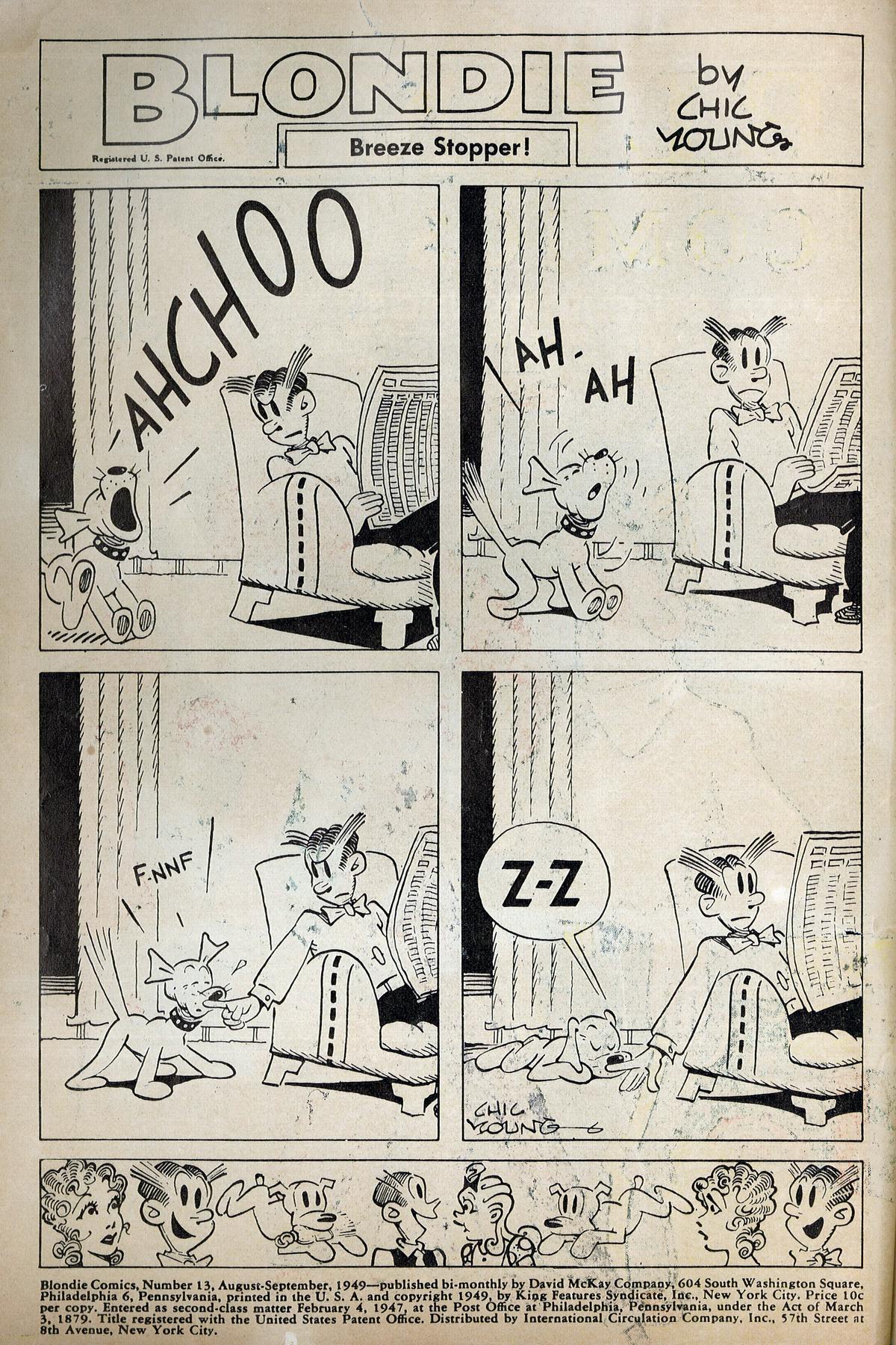 Read online Blondie Comics (1947) comic -  Issue #13 - 2