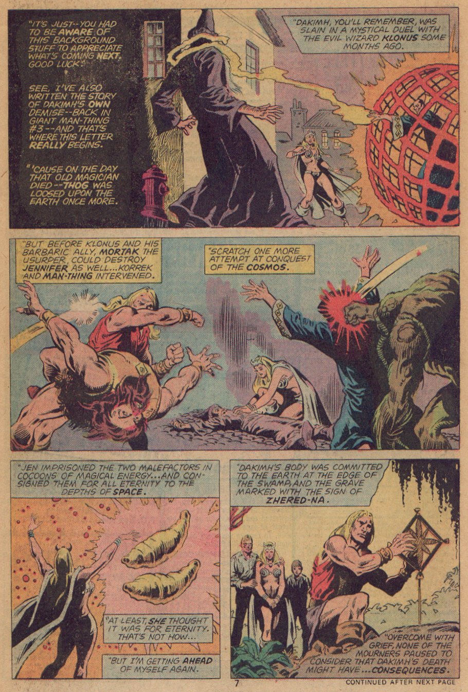 Read online Man-Thing (1974) comic -  Issue #22 - 6