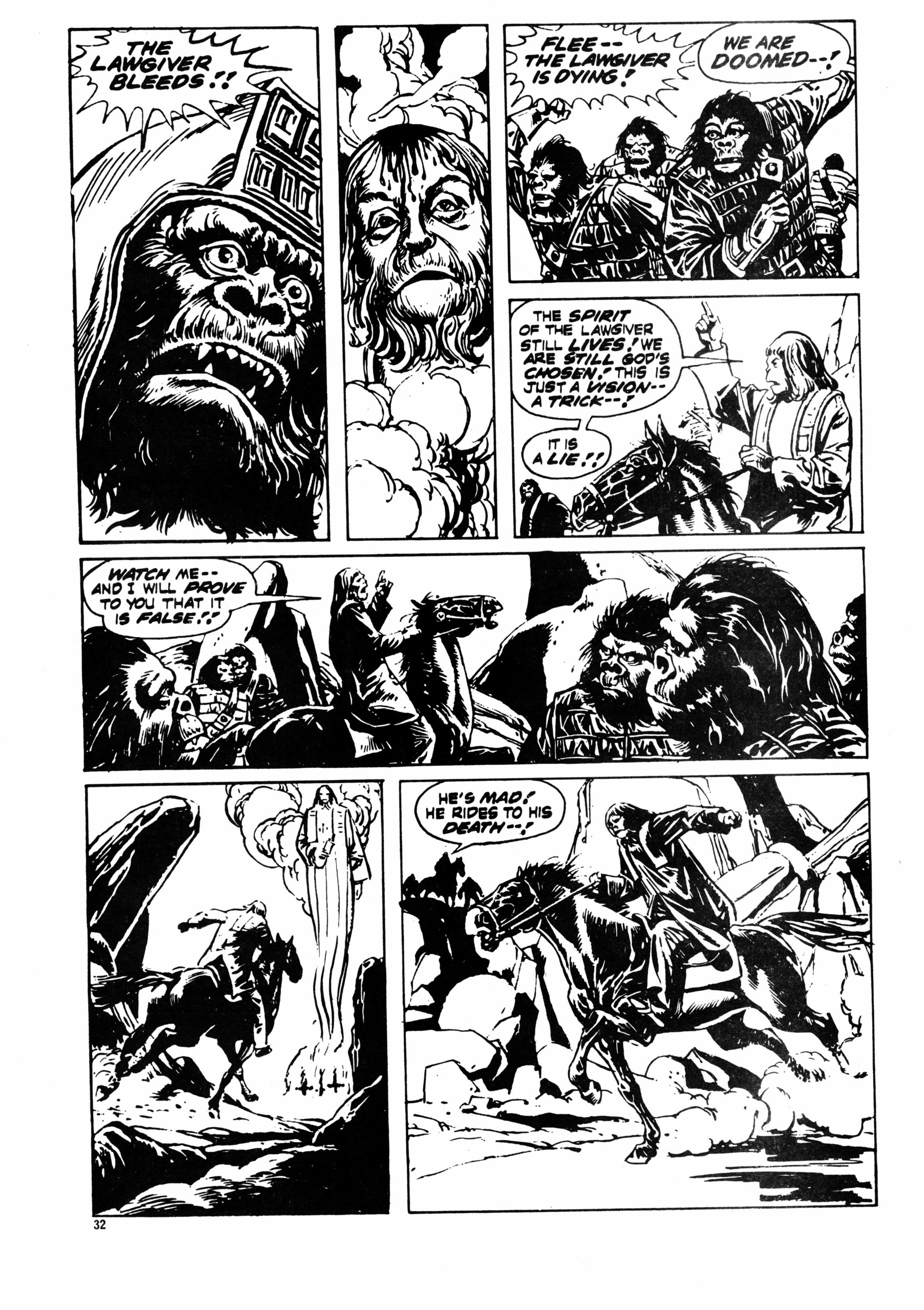 Read online Planet of the Apes (1974) comic -  Issue #122 - 32