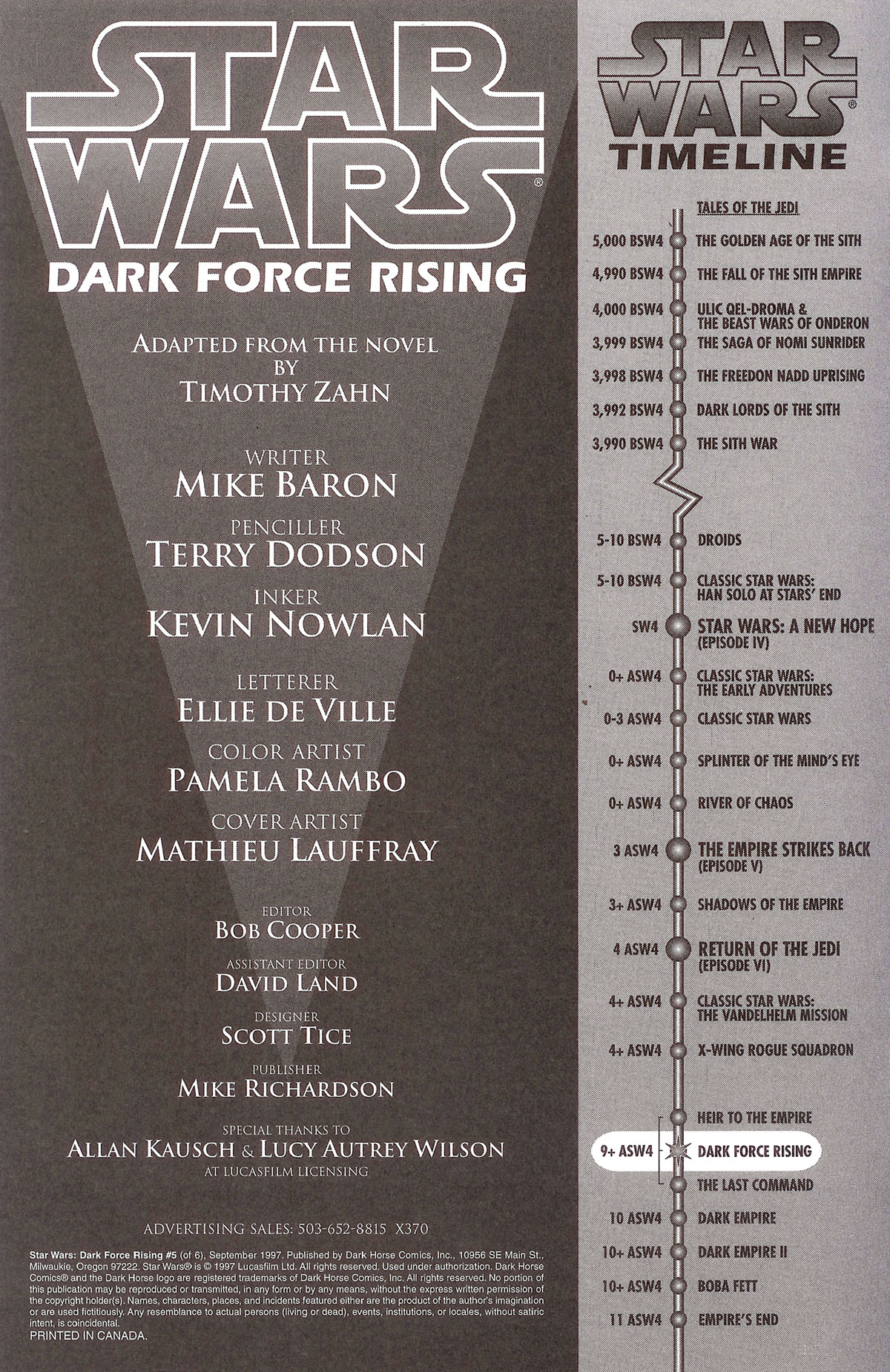 Read online Star Wars: Dark Force Rising comic -  Issue #5 - 2