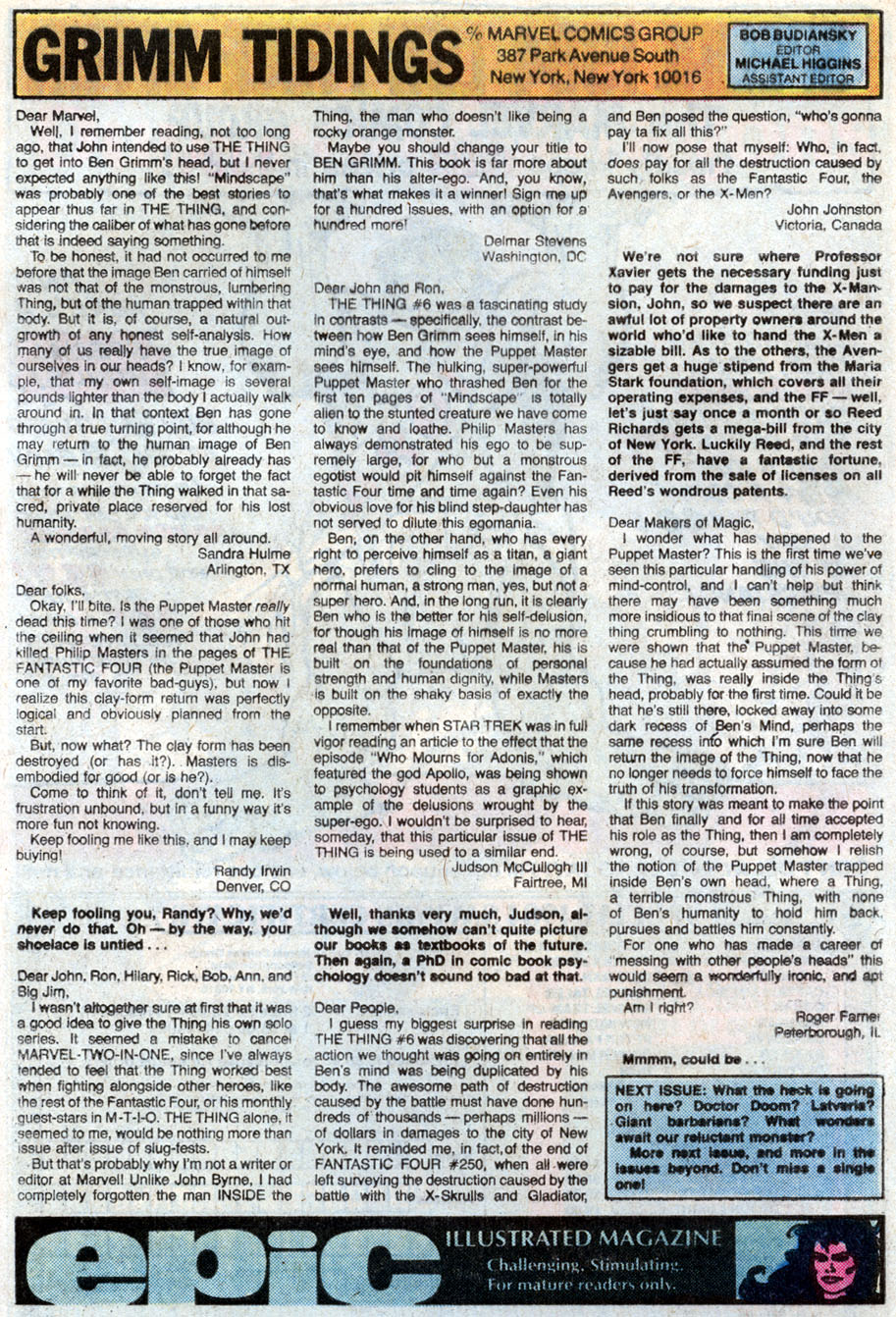 Read online The Thing comic -  Issue #11 - 25