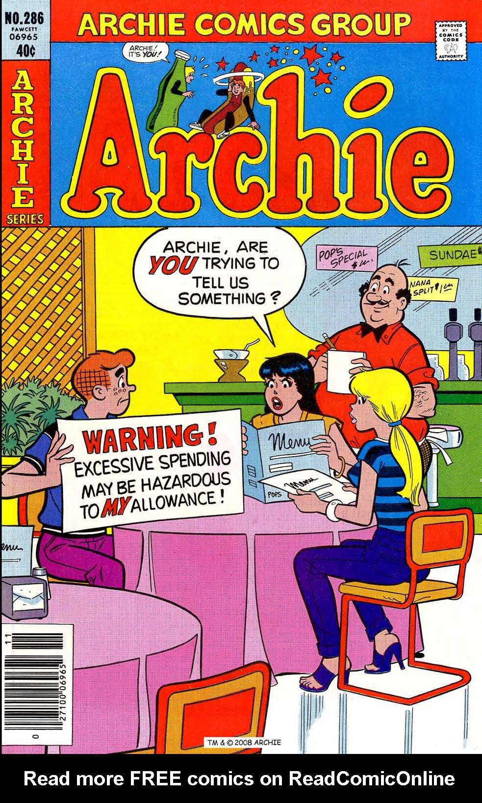 Read online Archie (1960) comic -  Issue #286 - 1