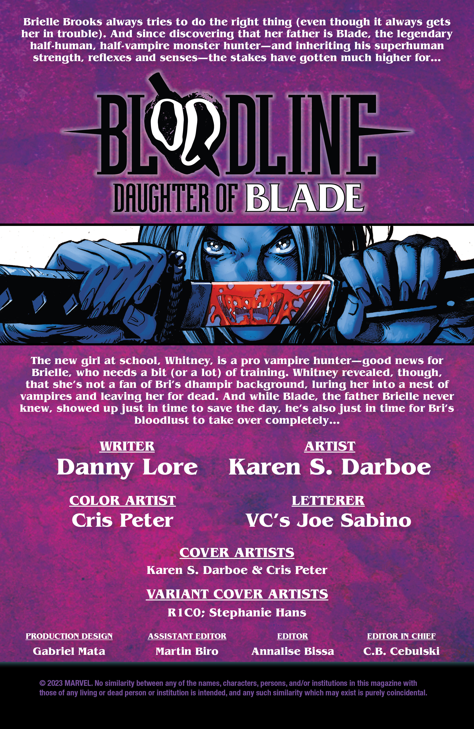 Read online Bloodline: Daughter of Blade comic -  Issue #3 - 2