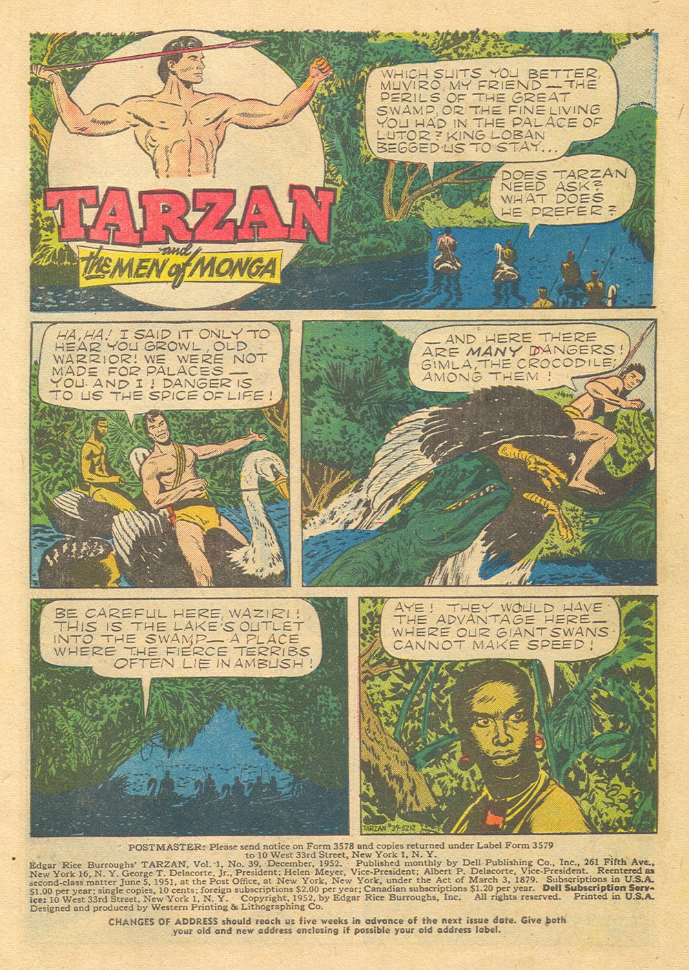 Read online Tarzan (1948) comic -  Issue #39 - 3