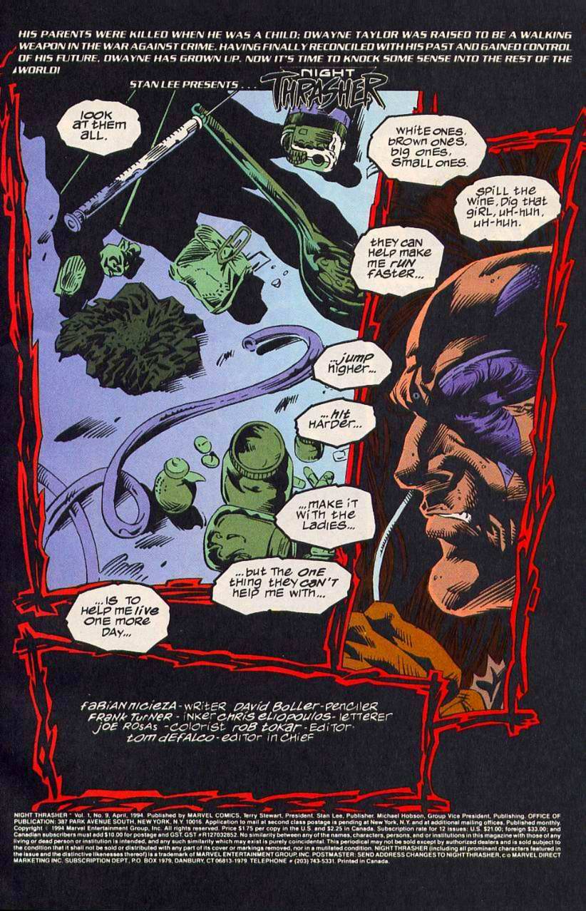 Read online Night Thrasher comic -  Issue #9 - 2