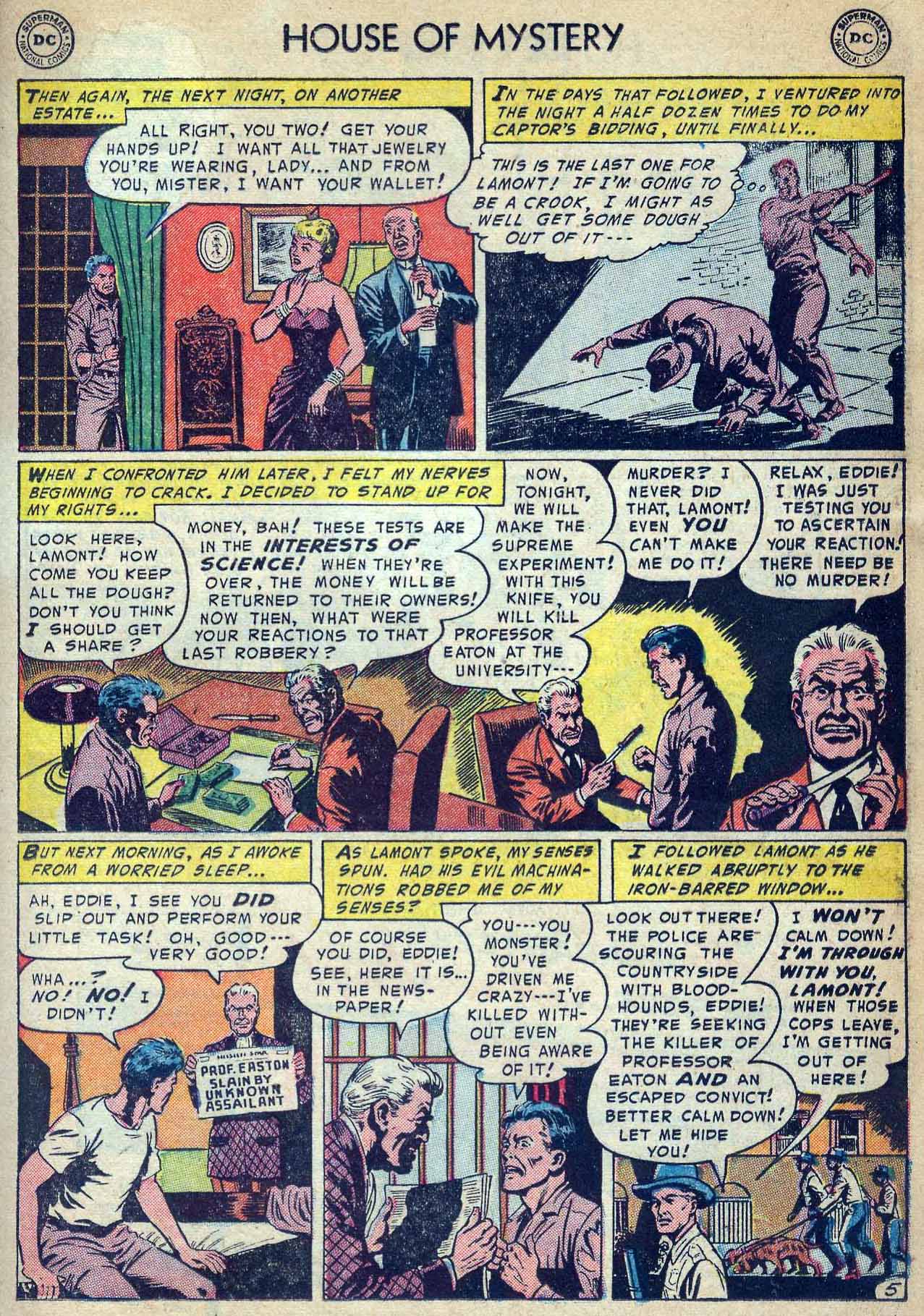 Read online House of Mystery (1951) comic -  Issue #19 - 15