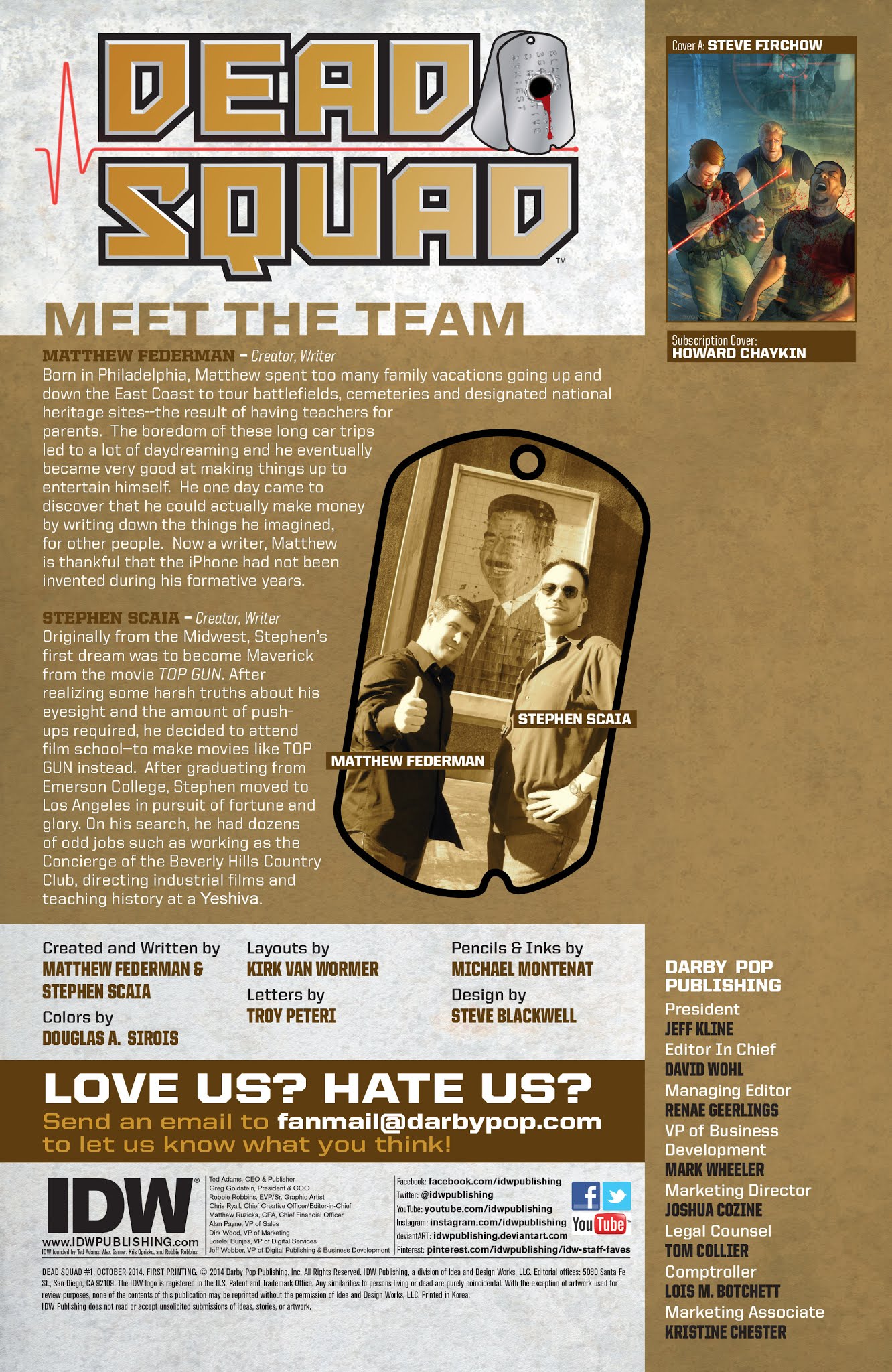 Read online Dead Squad comic -  Issue #1 - 2