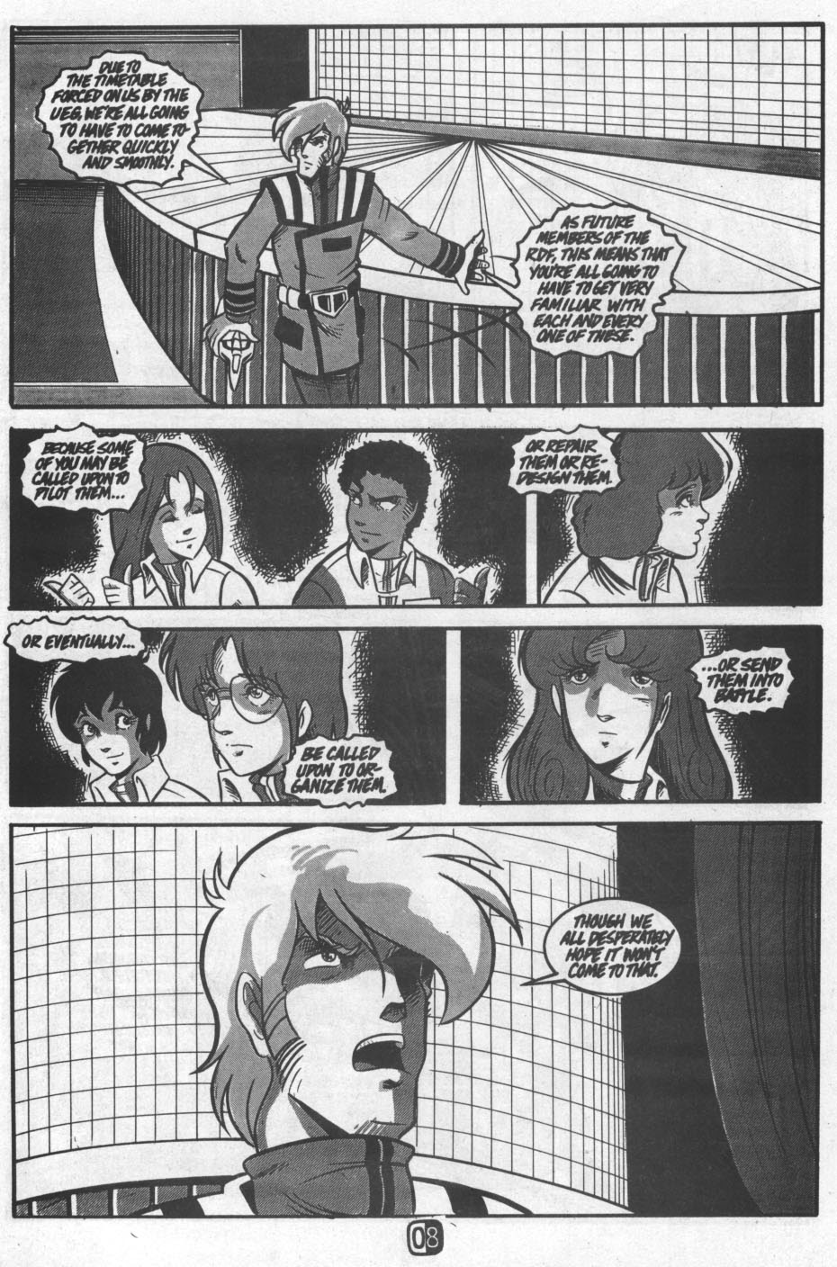 Read online Robotech Academy Blues comic -  Issue #0 - 9