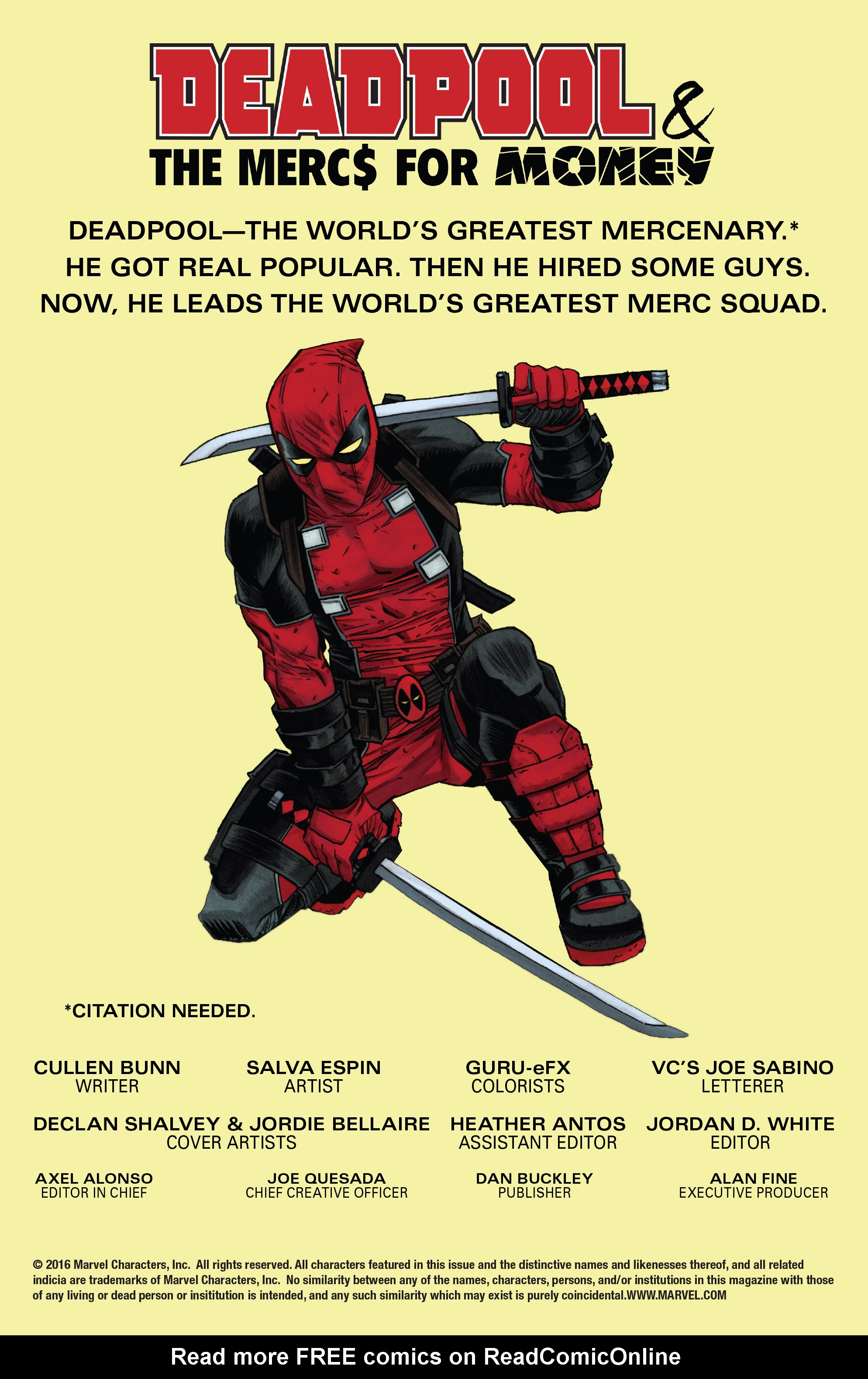 Read online Deadpool & the Mercs For Money comic -  Issue #1 - 2