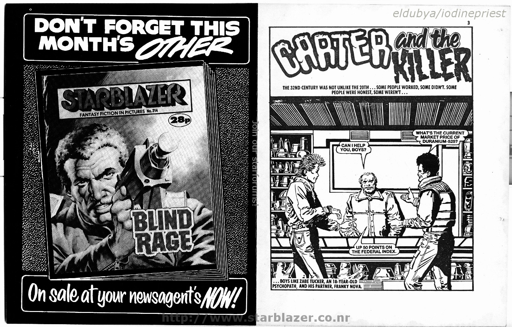 Read online Starblazer comic -  Issue #215 - 3