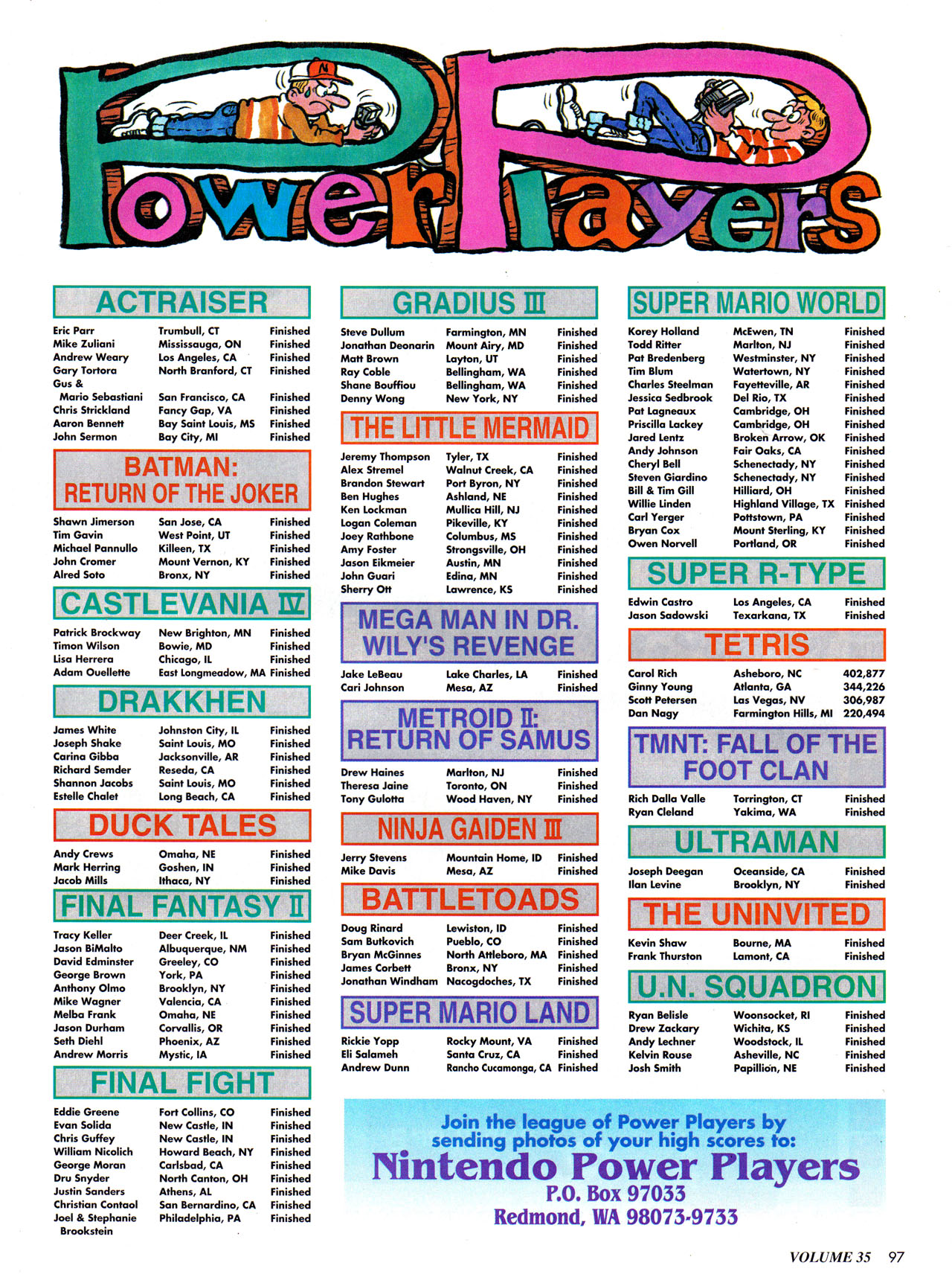 Read online Nintendo Power comic -  Issue #35 - 106