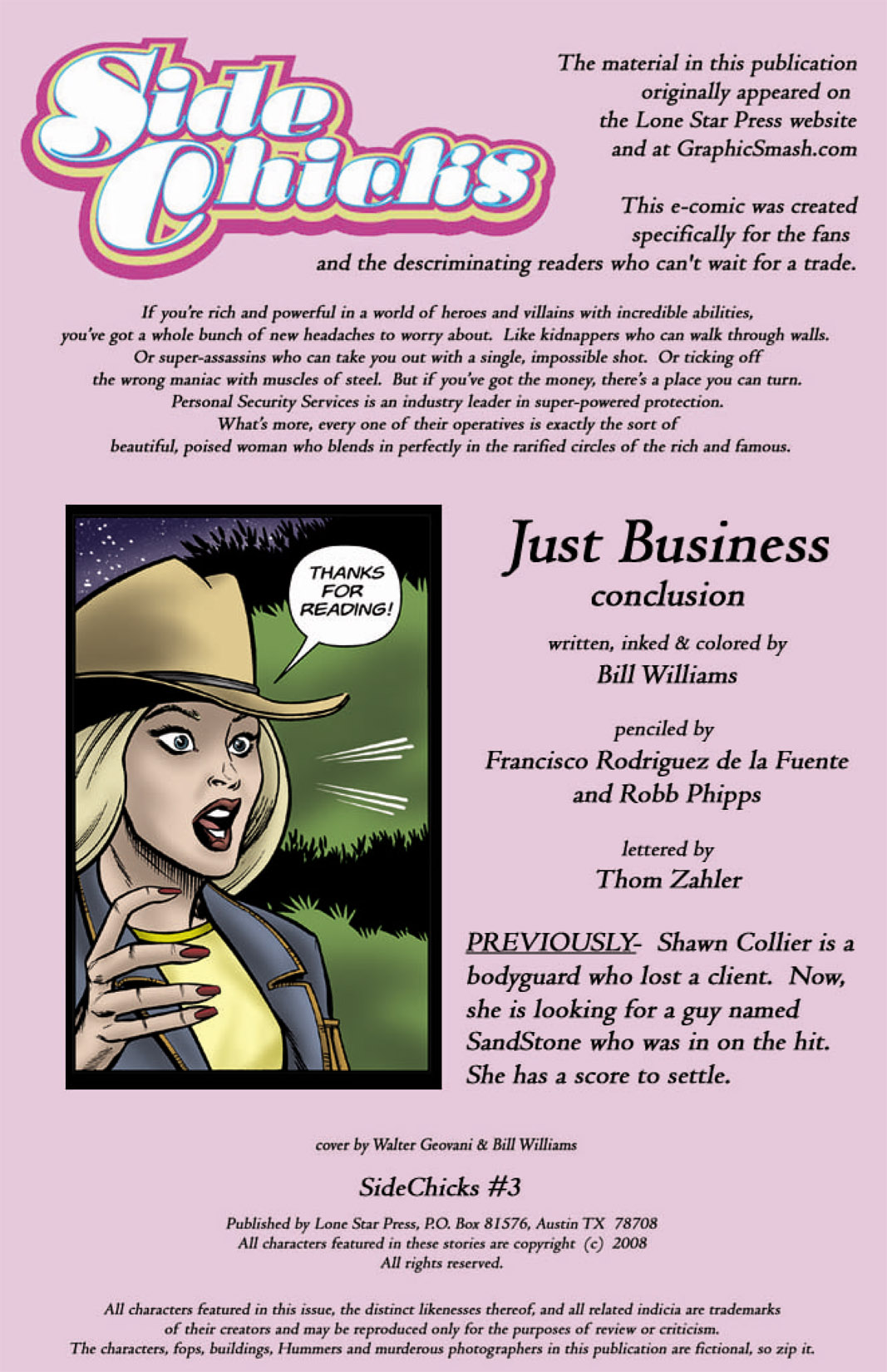 Read online SideChicks comic -  Issue #3 - 2