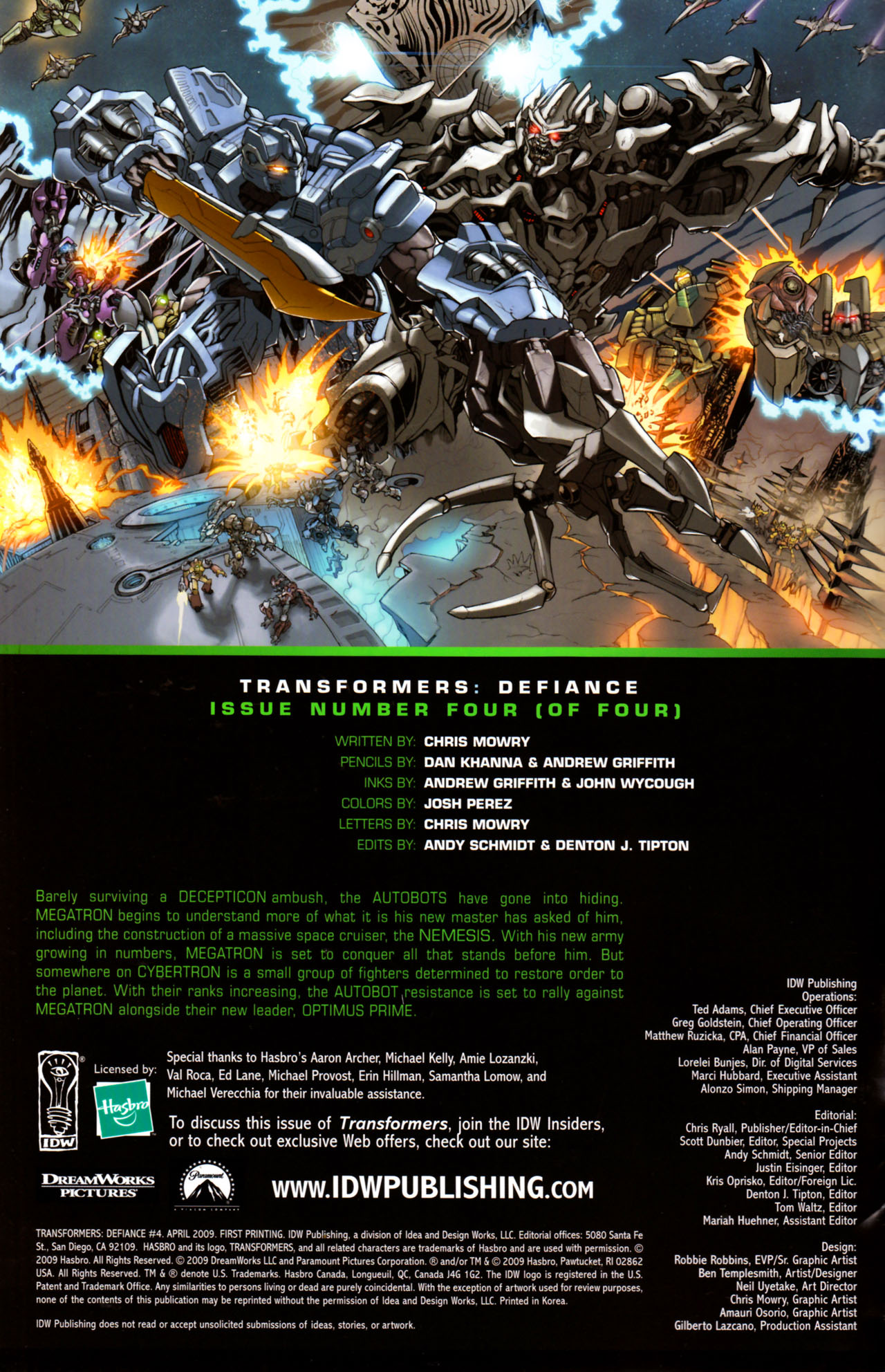 Read online Transformers: Defiance comic -  Issue #4 - 3