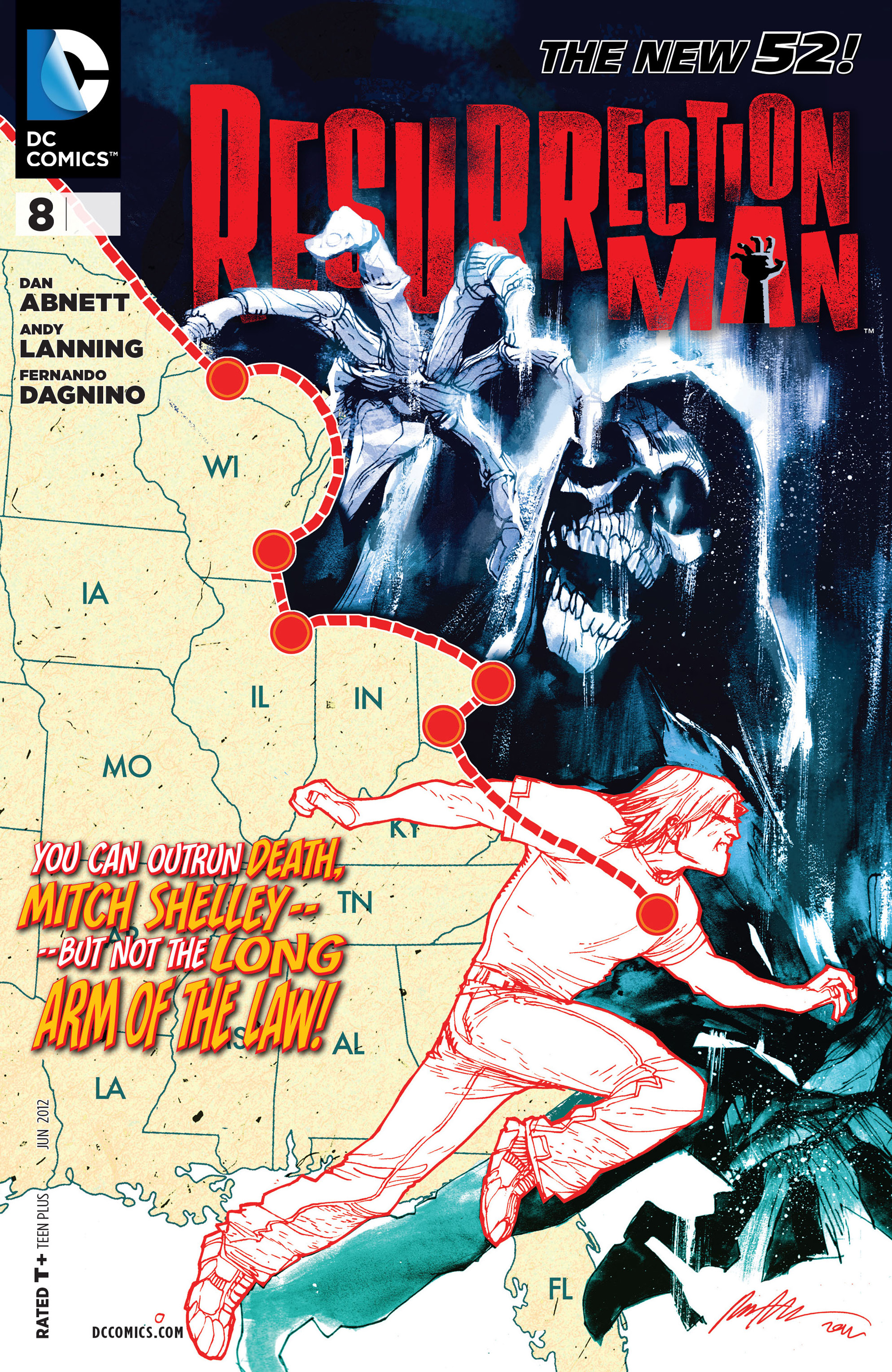 Read online Resurrection Man (2011) comic -  Issue #8 - 1