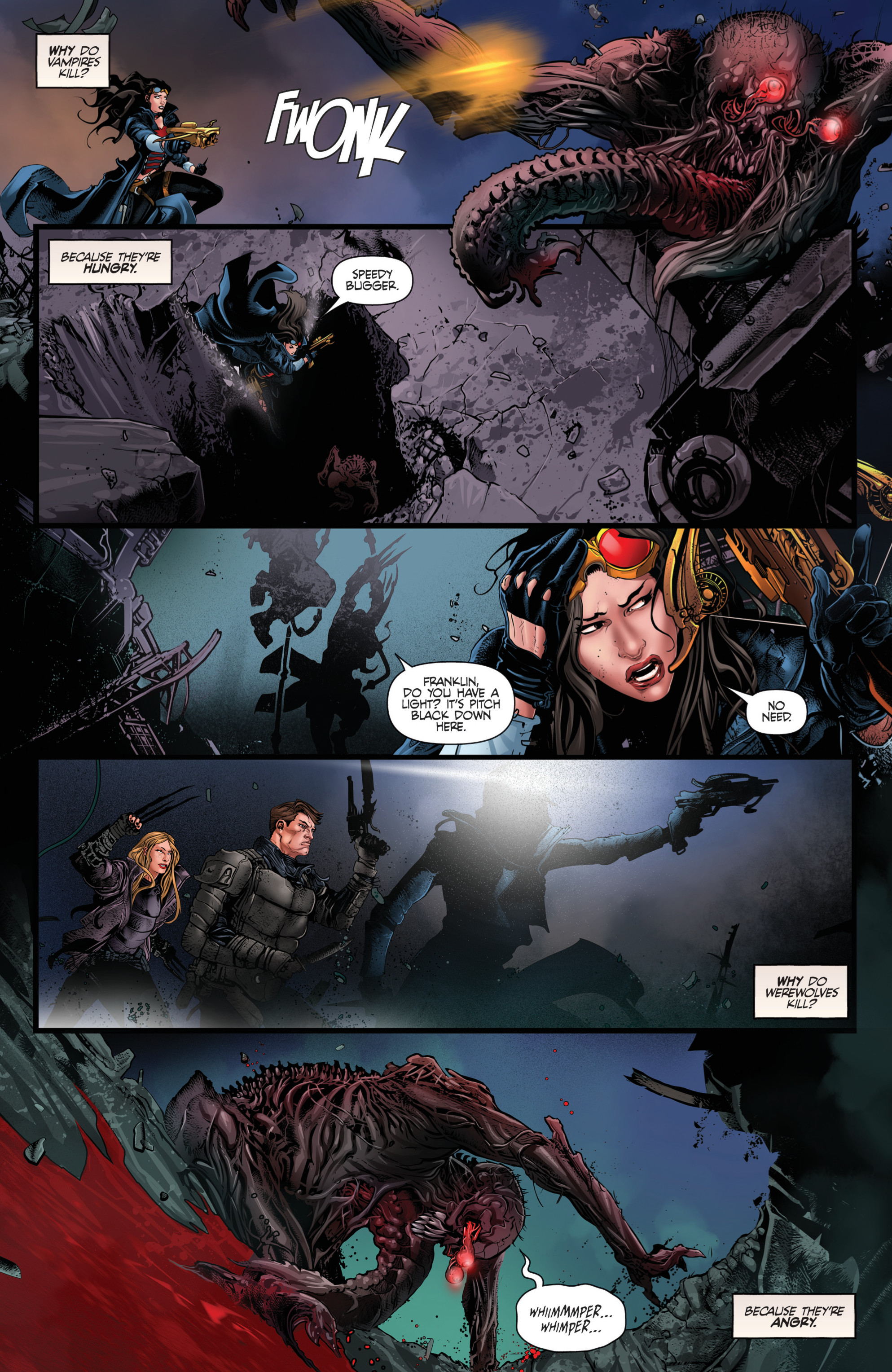 Read online Van Helsing vs Frankenstein comic -  Issue #1 - 5